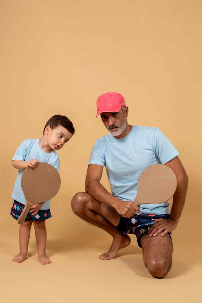CAMISETA AZUL PASTEL - miniatura 2