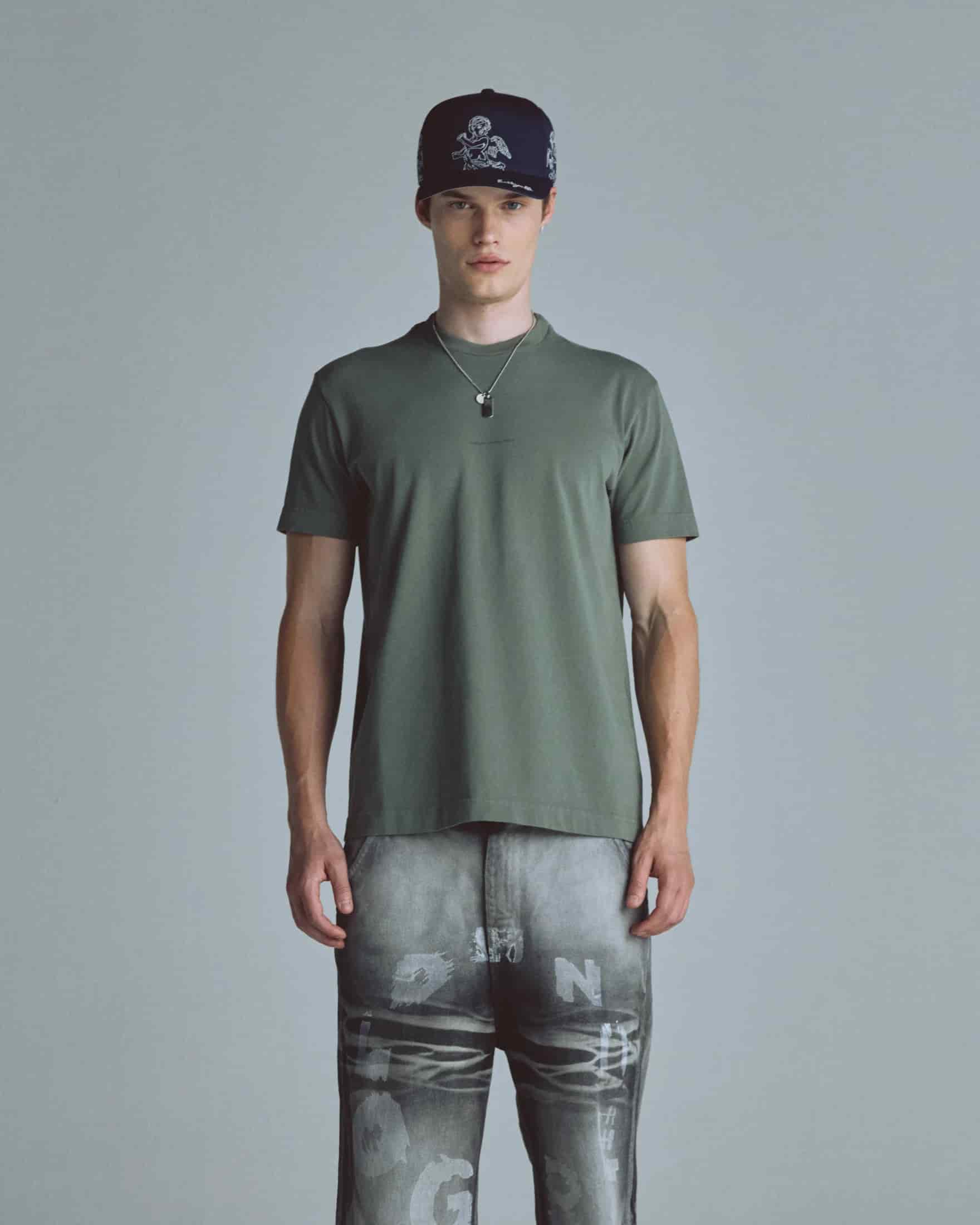 Basics Undergold Company Regular Fit Tshirt Olive Green - miniatura 9