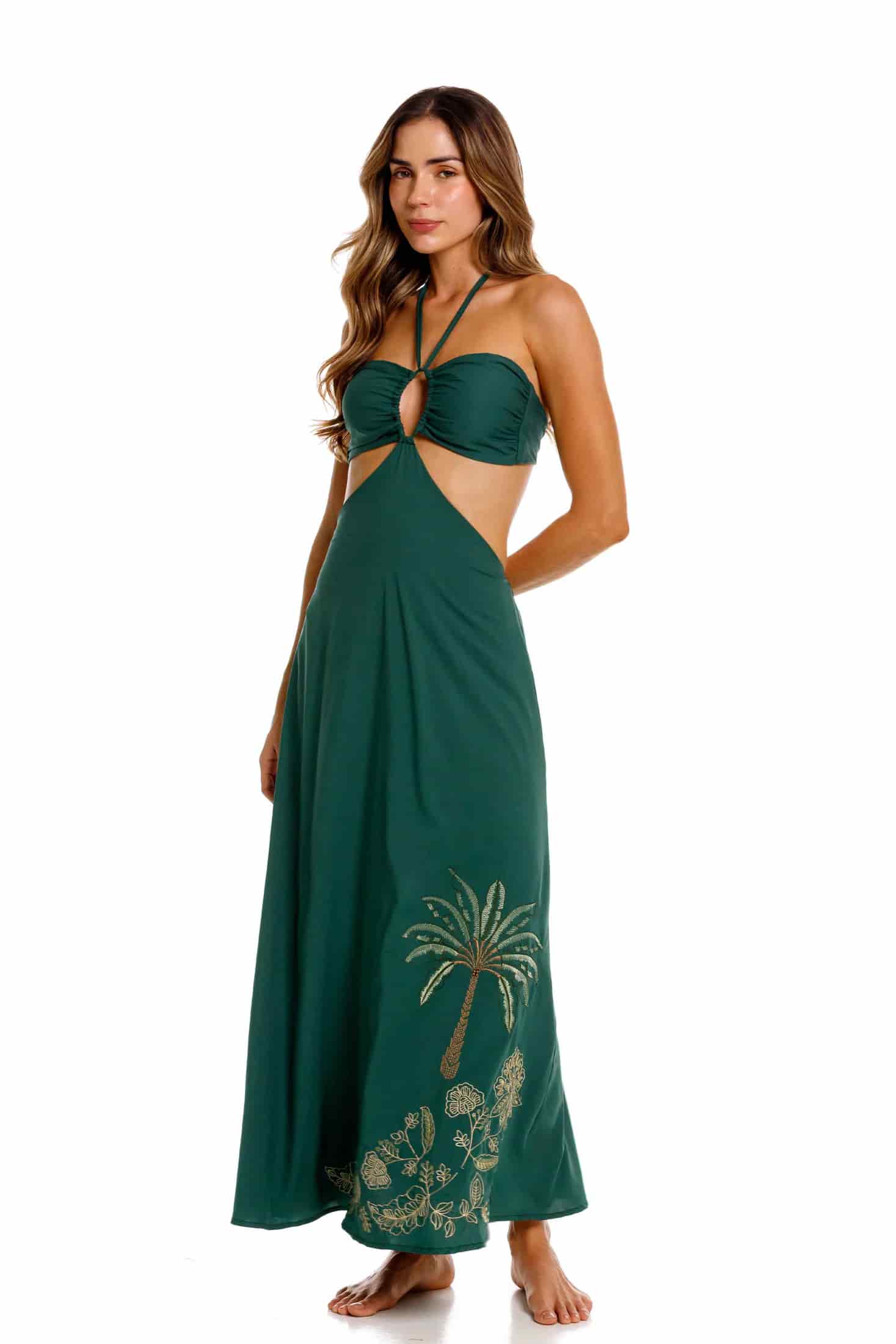 Vestido Brisa Palms Verde - miniatura 2