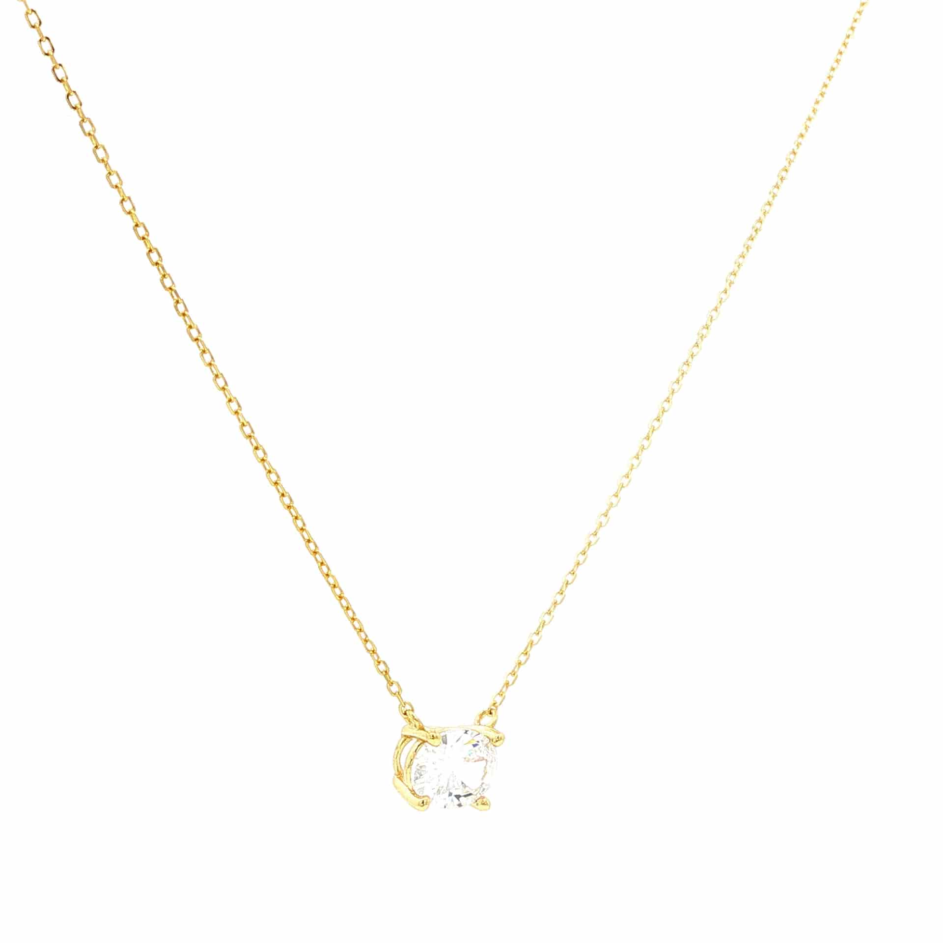 Oval Solitario Necklace - miniatura 1