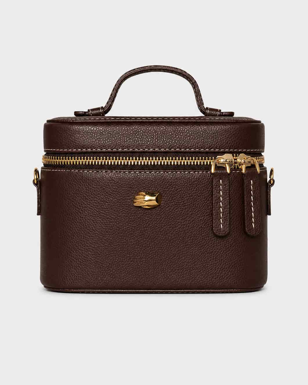 Petite Voyager Cream Leather Bag - miniatura 4