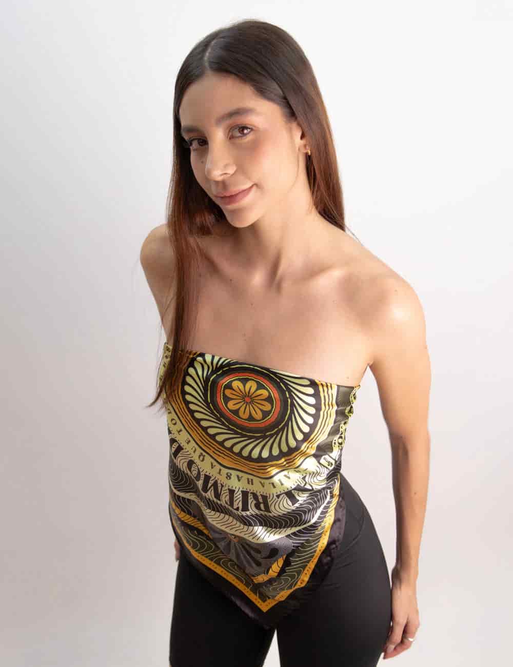 Pañoleta al ritmo de medallo multicolor Unisex - miniatura 4