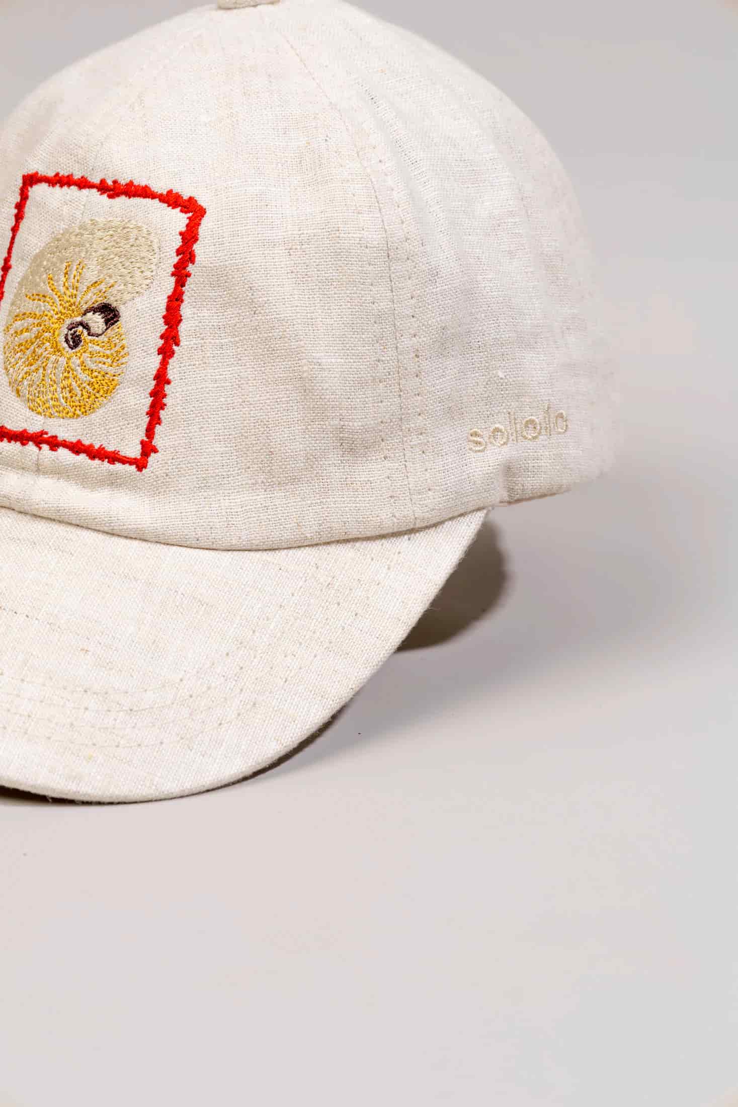 Men's linen cap atlantis embroidered - miniatura 13