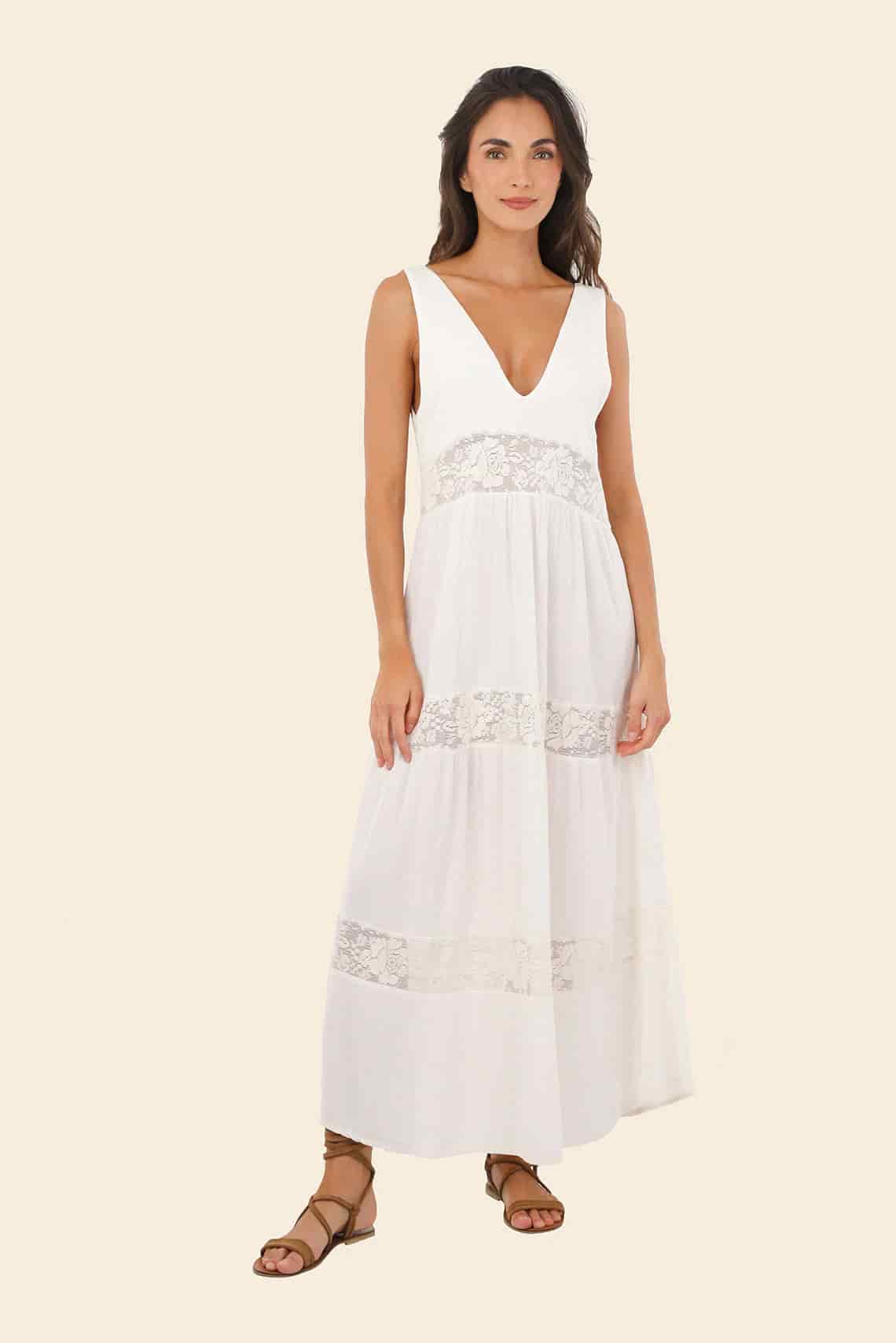 White Gloove Long Dress - miniatura 2