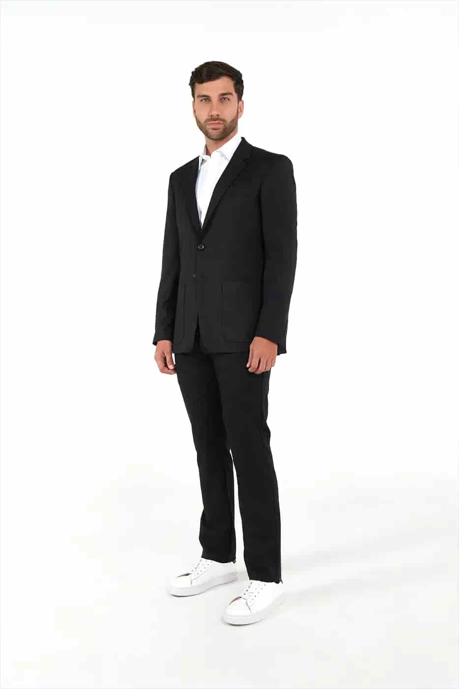 Traje Slim Fit Paño Negro - miniatura 6