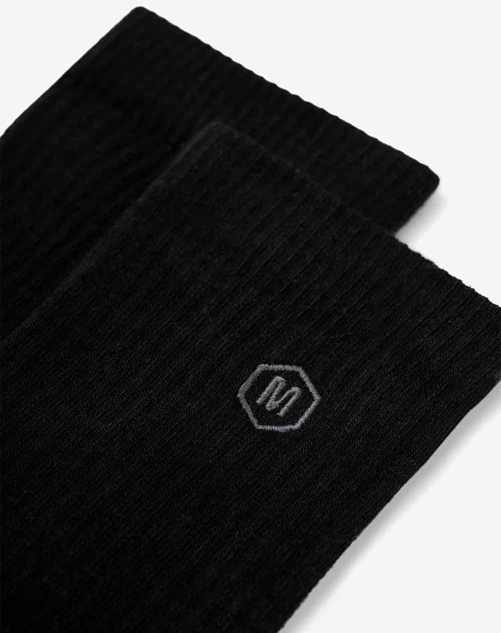 Medias largas negro unisex GEF | MORAT - miniatura 3