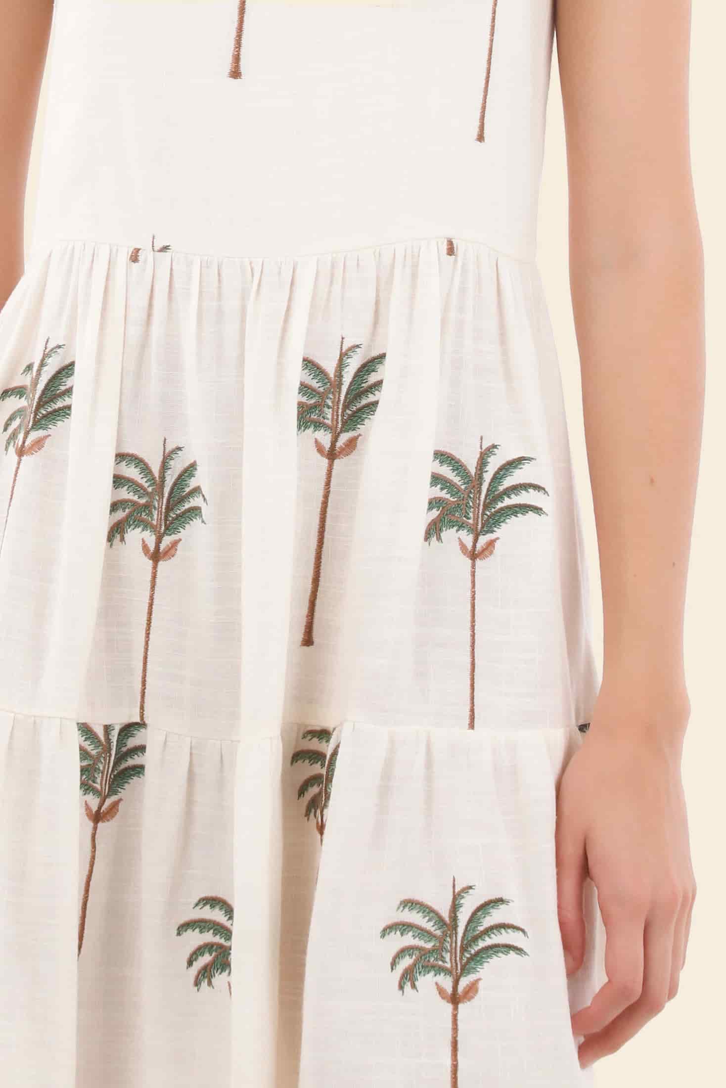 Ivory Summer Palms Utopia Dress - miniatura 4