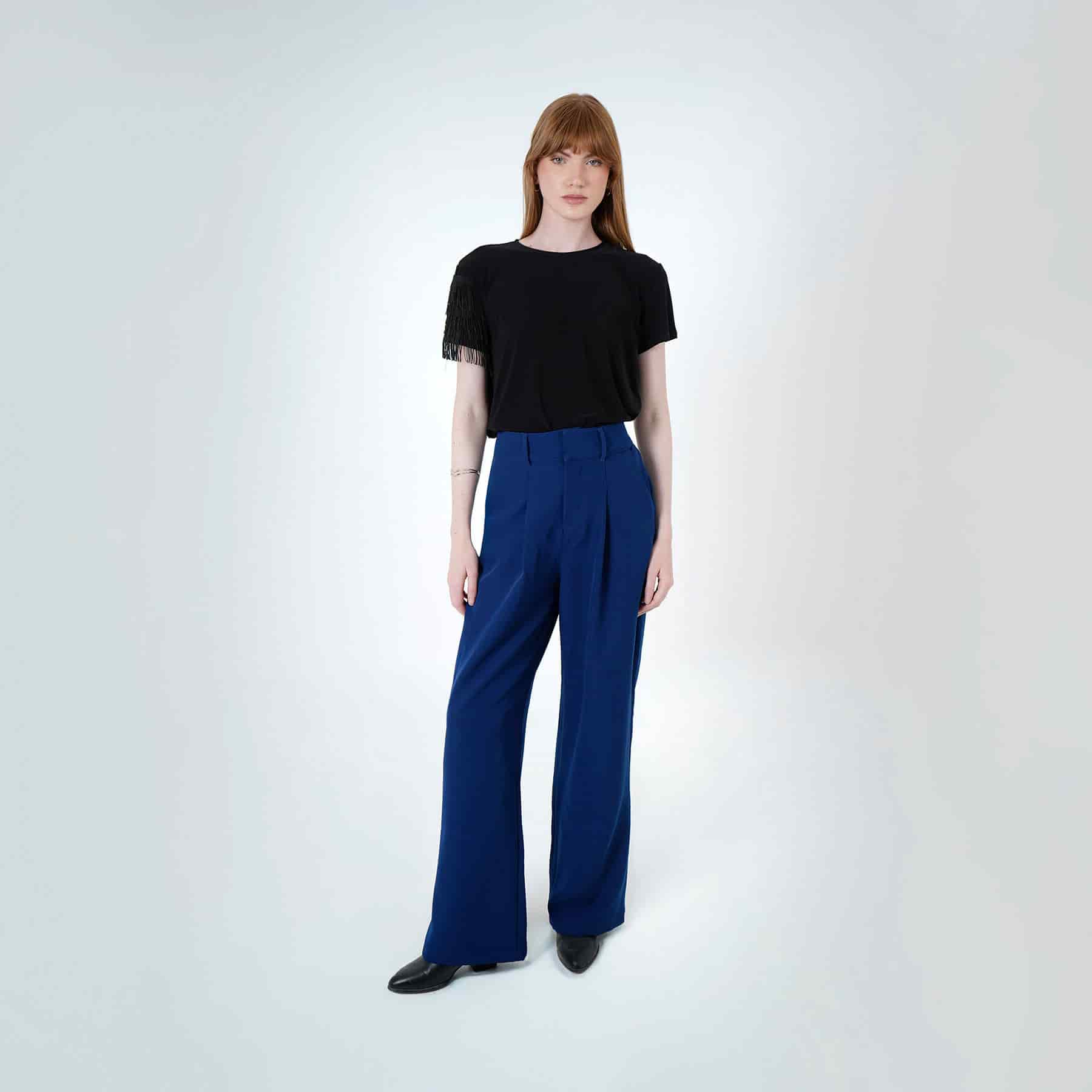 Pantalon Tiro Alto Bota Recta - miniatura 1