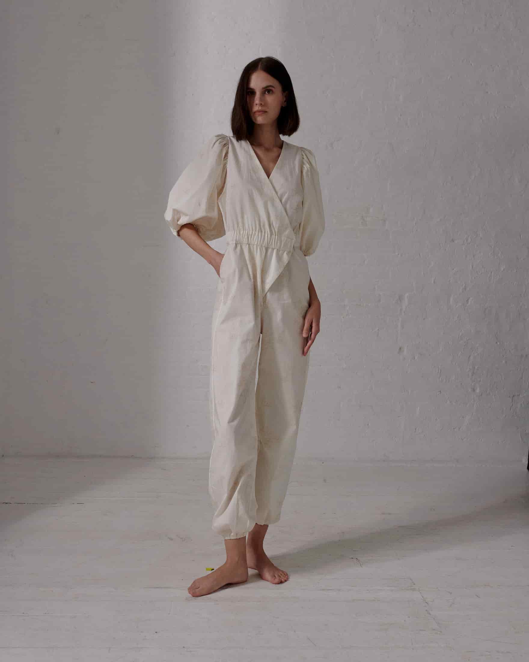 Guayacan Cotton Bio Jumpsuit / Ivory - miniatura 2