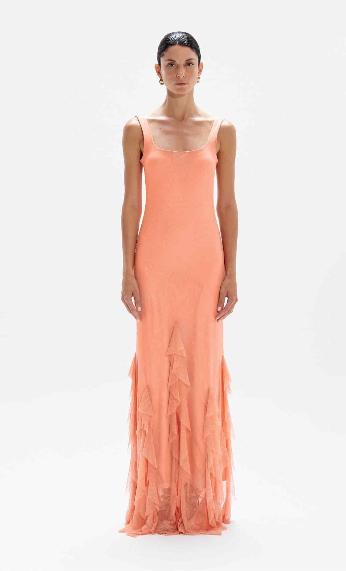 Vestido largo Radiant Peach - miniatura 3