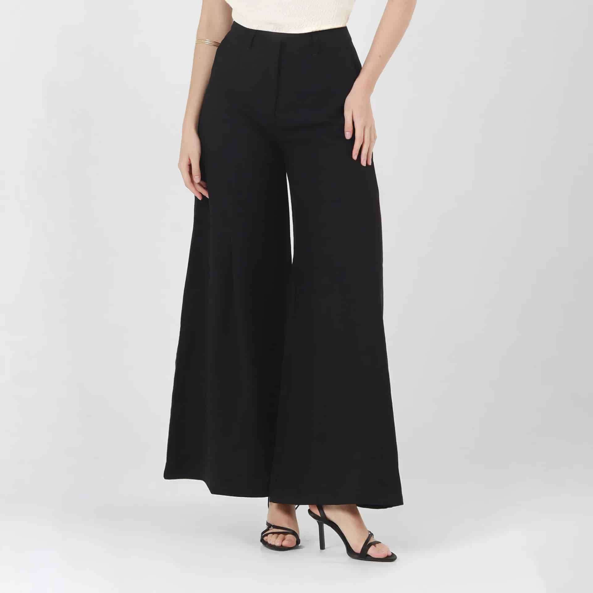 Pantalon Tiro Alto Bota Palazzo - miniatura 4
