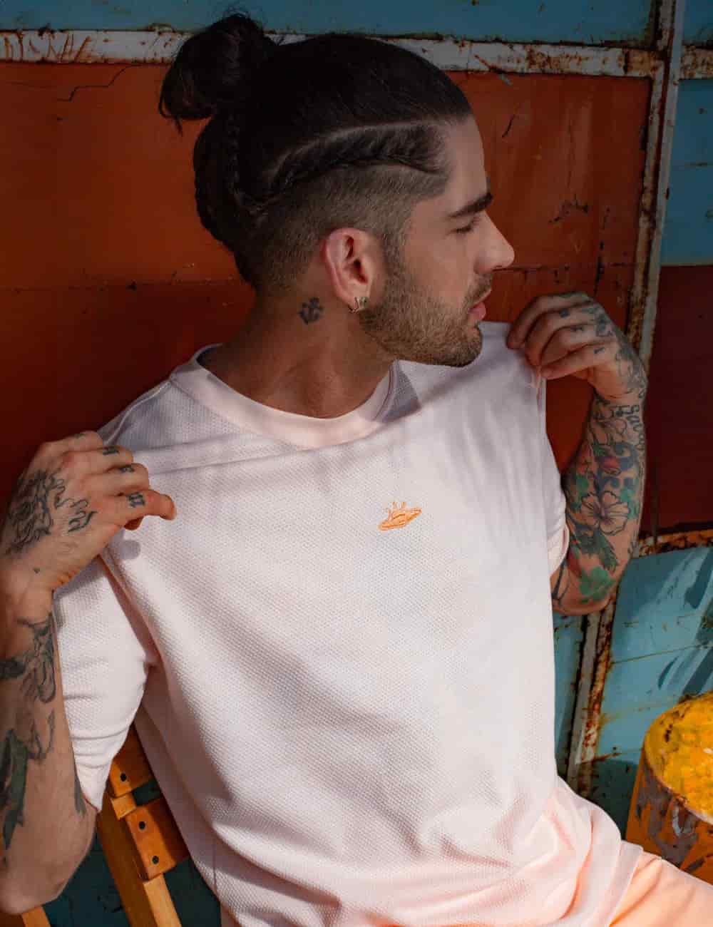 Camiseta Oversize Hawaii rosa Hombre - miniatura 3