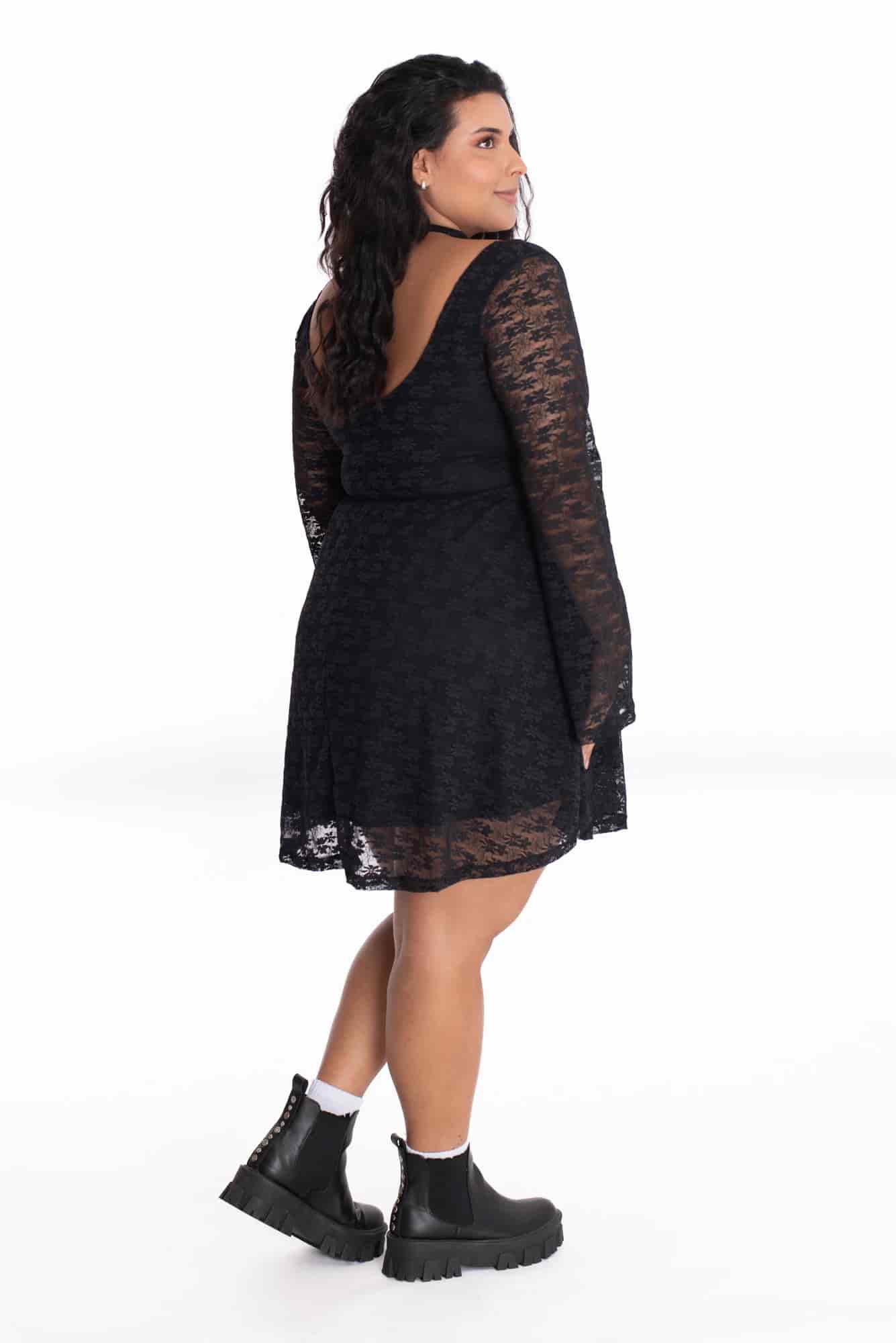 Vestido Florencia Negro - miniatura 9
