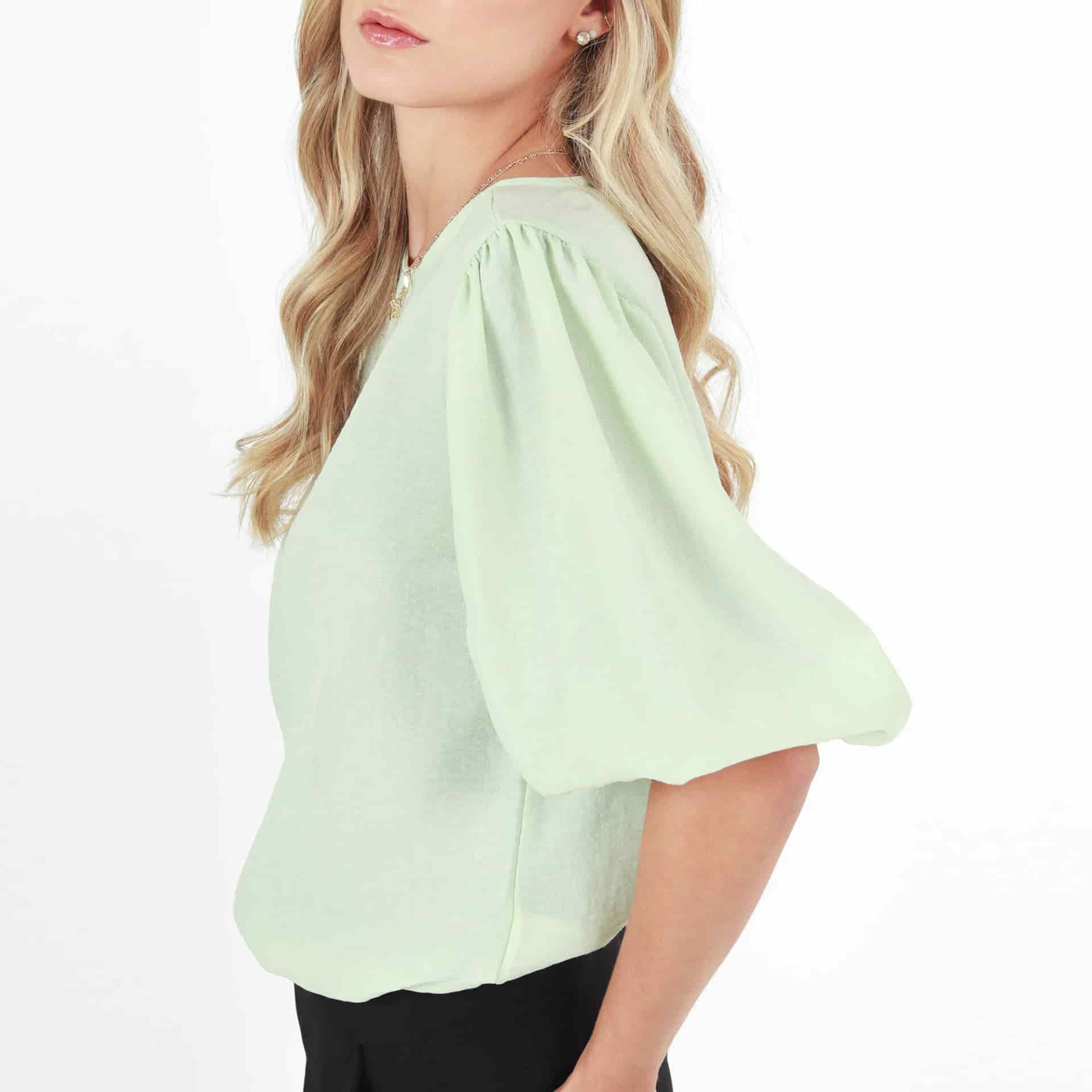 Blusa Cuello Redondo Manga 3Cuartos - miniatura 3