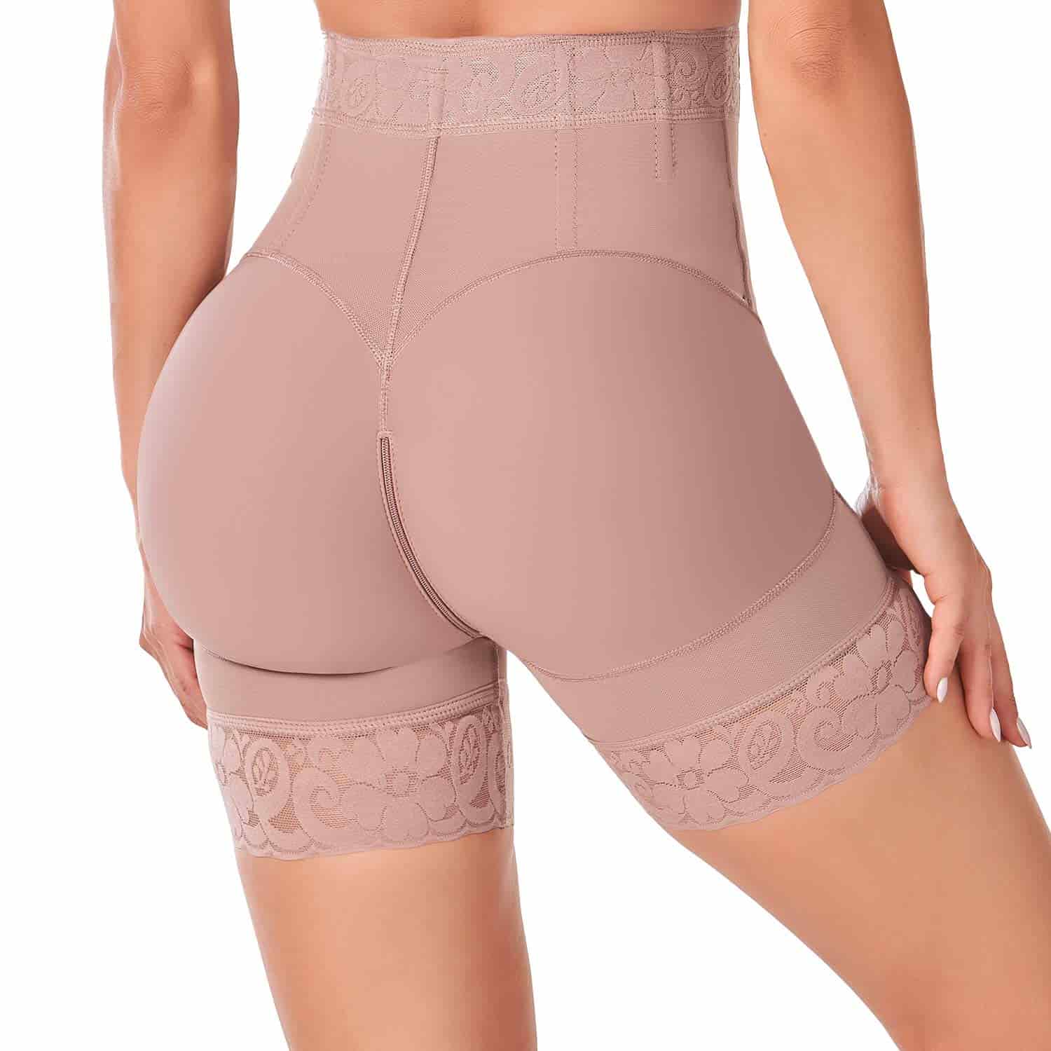 Short Alto Levanta Cola Broches Reloj de Arena Mujer - miniatura 6