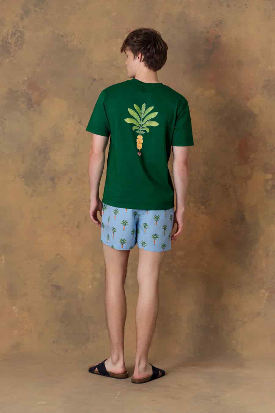Men's cotton t-shirt orfeo green - miniatura 5
