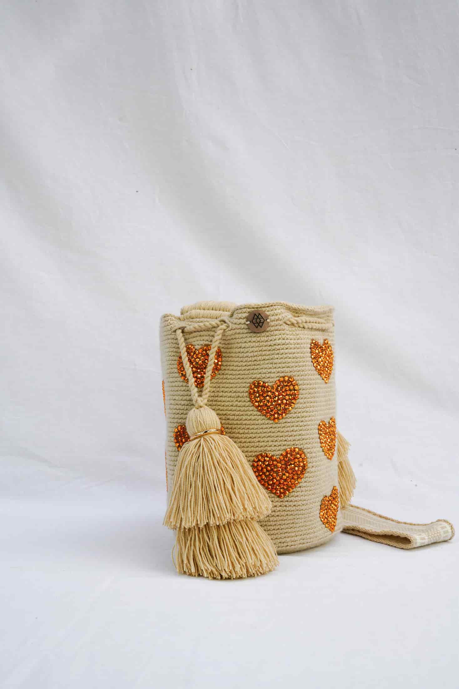 Mochila Corazón Pedrería Mediana - miniatura 4