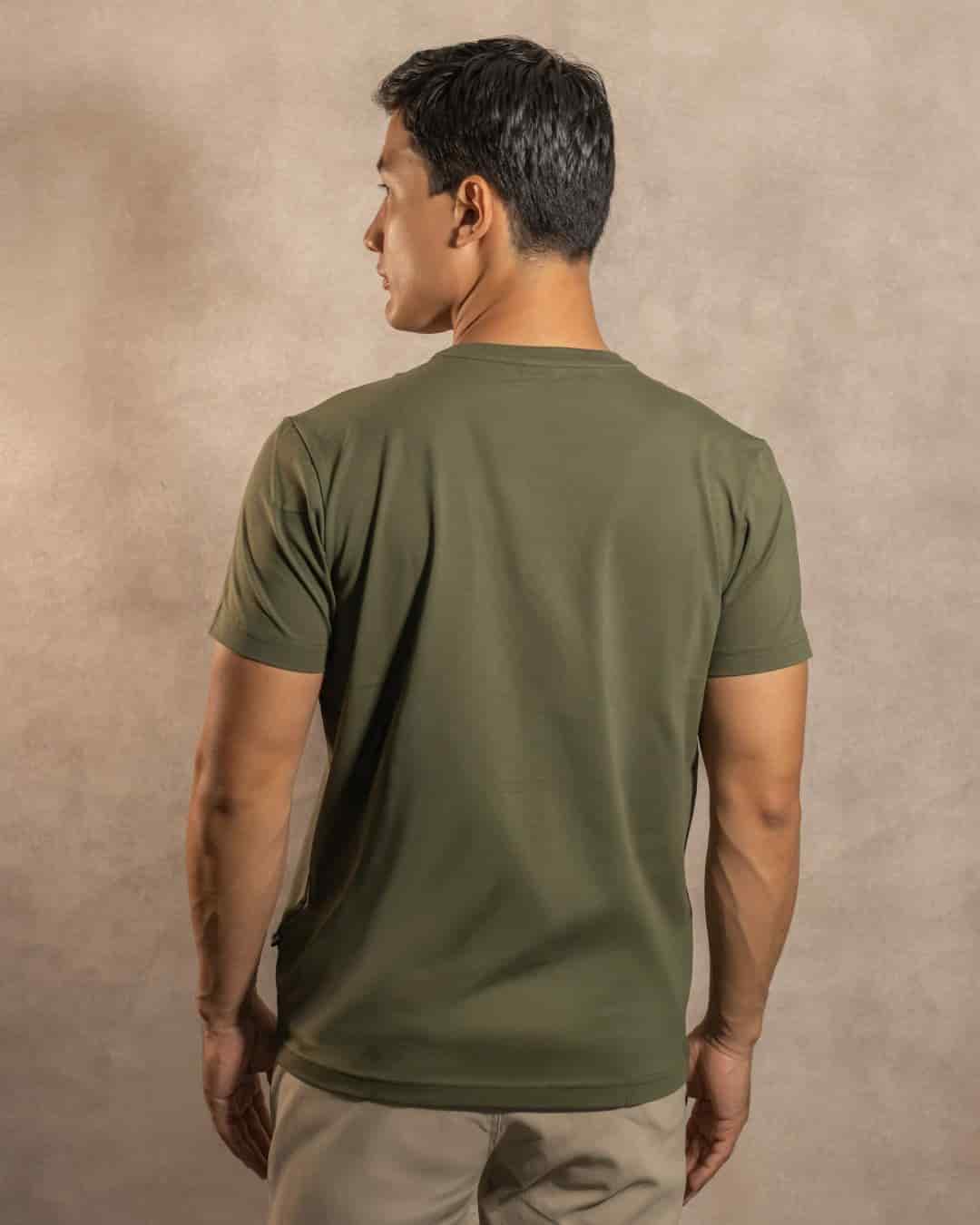 Camiseta Antimanchas Verde Militar - Talla Regular - miniatura 3