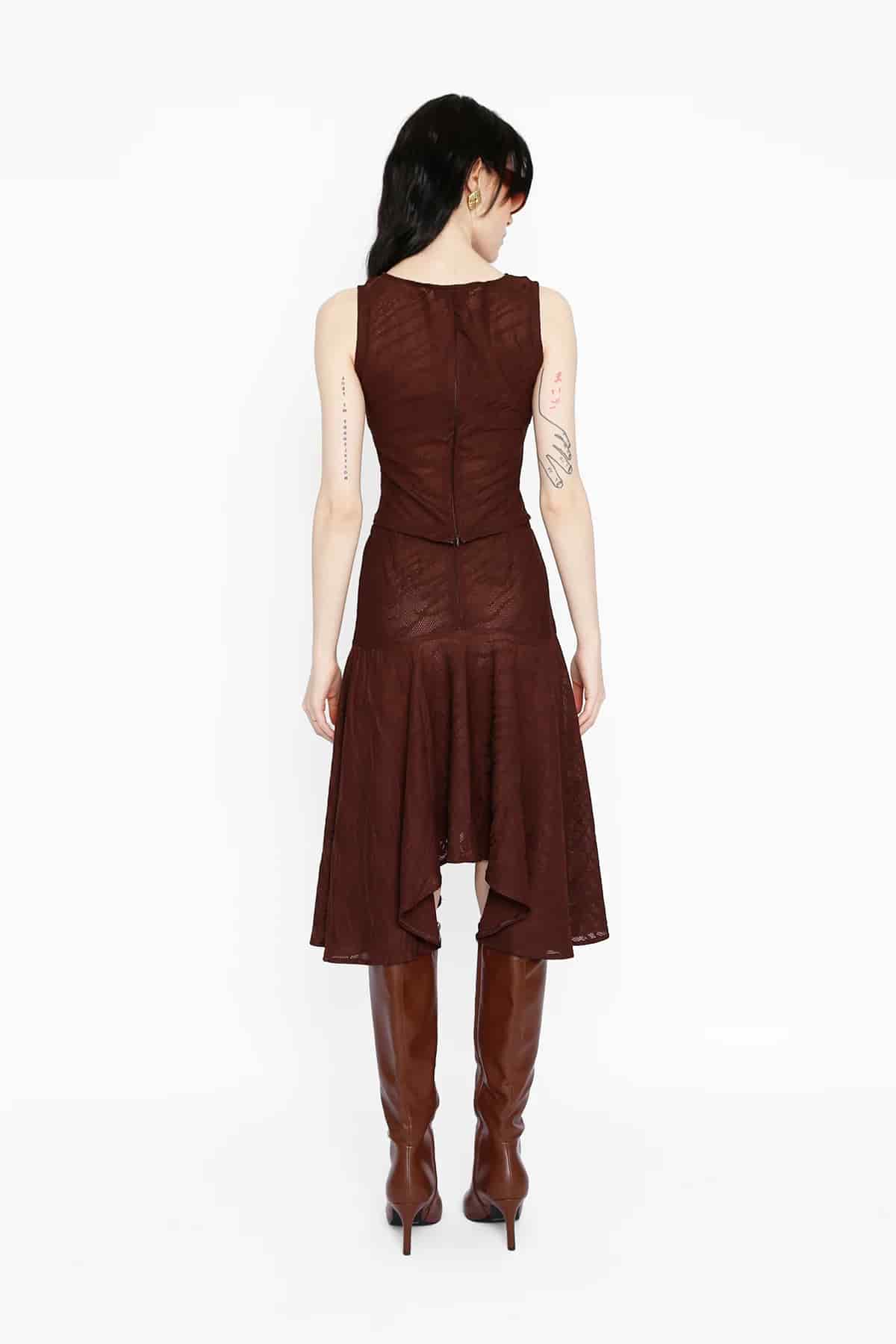 Lovers skirt in brown - miniatura 5