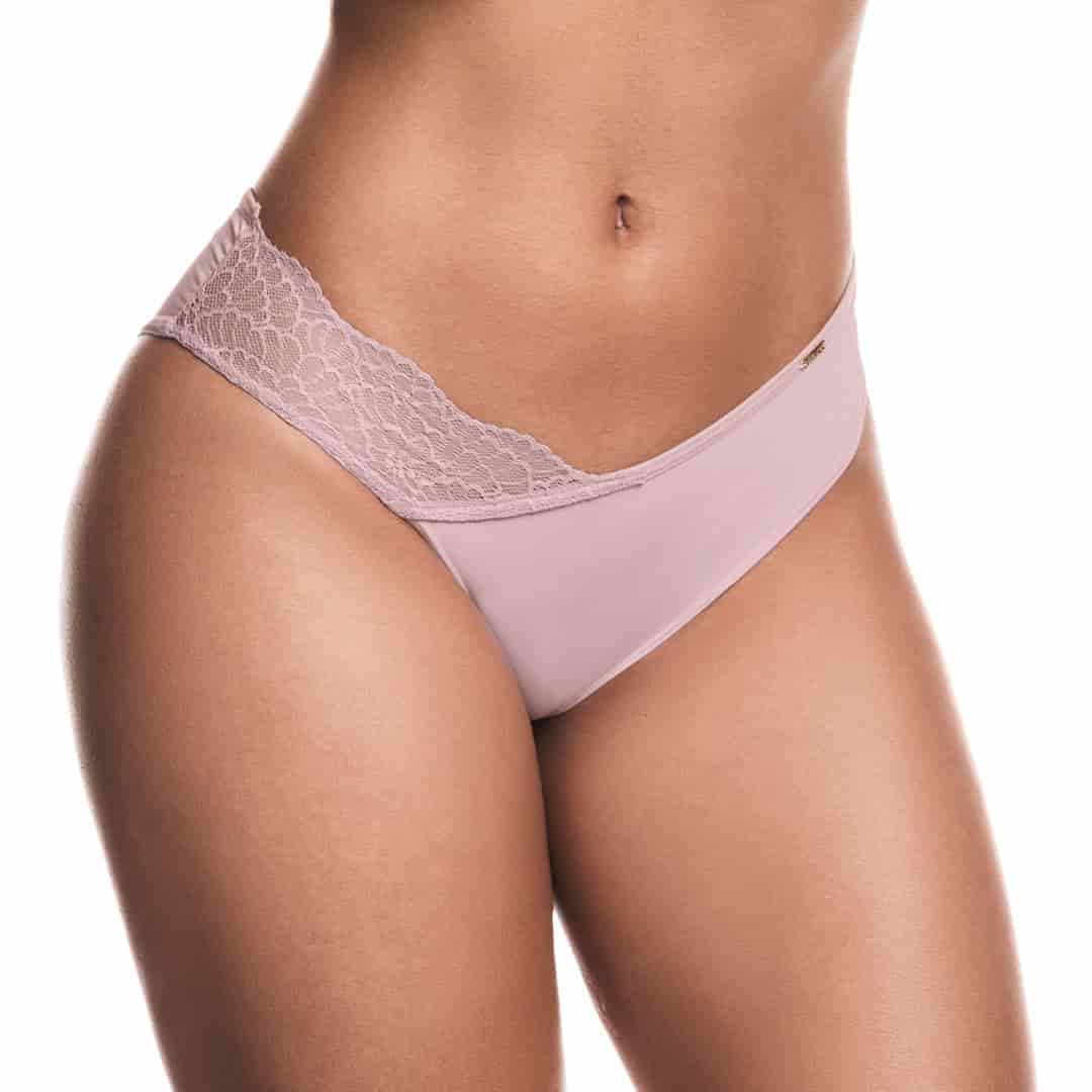 PANTY TIRO MEDIO CON ENCAJE EN COSTADO - miniatura 2