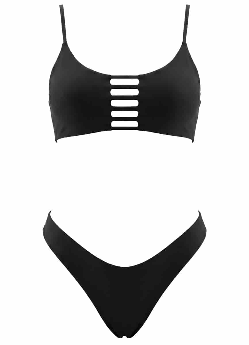 Maaji Jade Black Praia Classic Bralette Bikini Top - miniatura 12