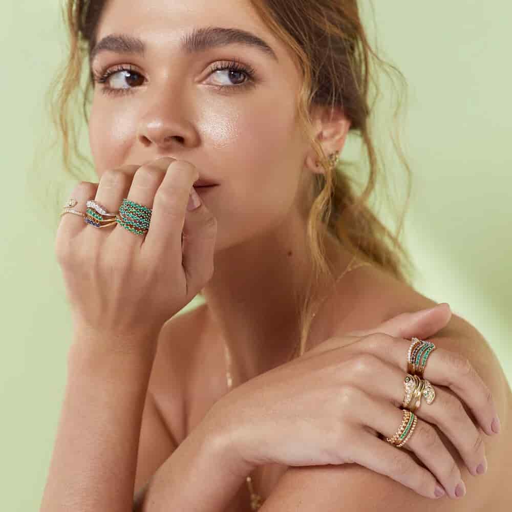 Anillo Pearl zigzag - miniatura 4