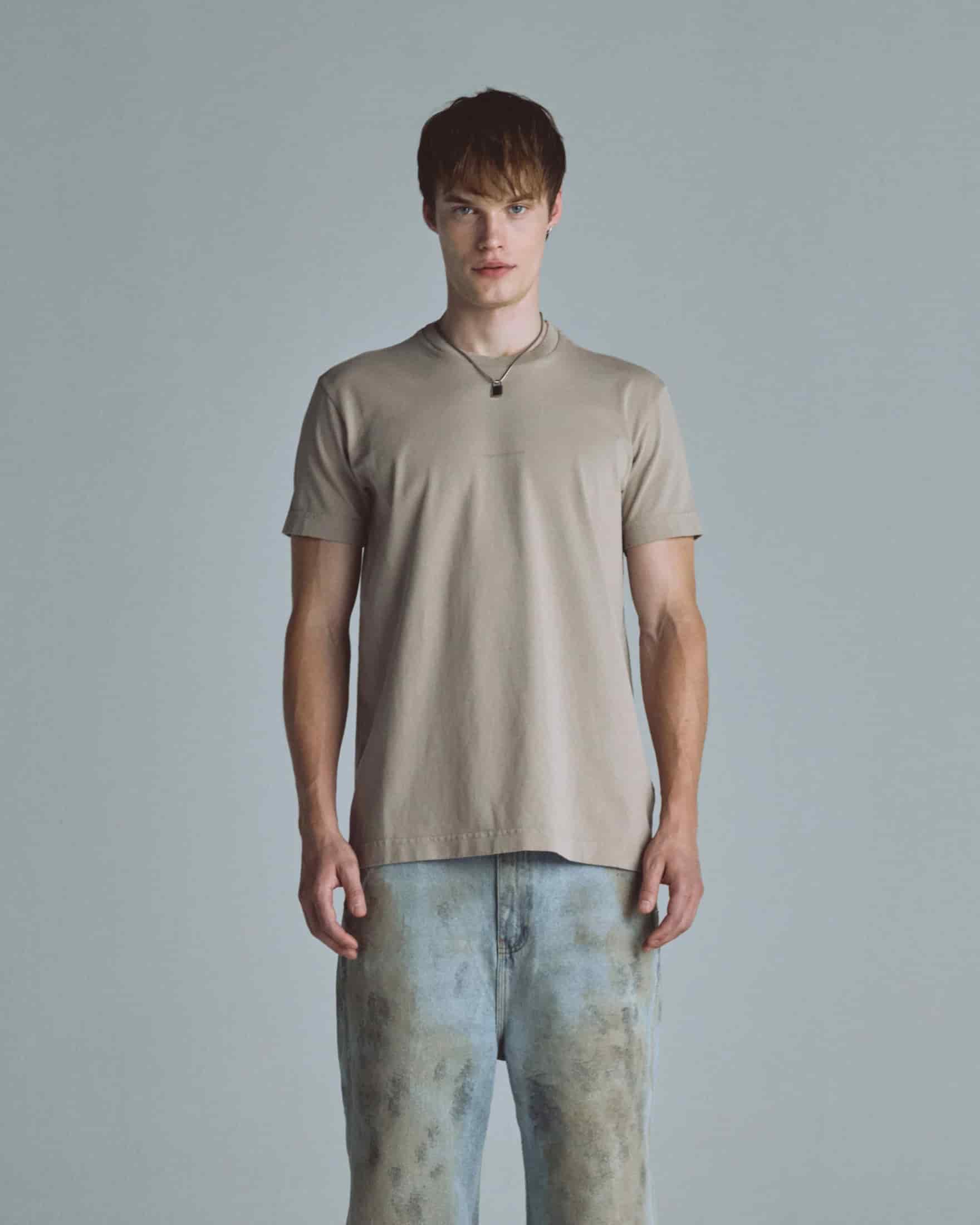 Basics Undergold Company Regular Fit Tshirt Light Brown - miniatura 3