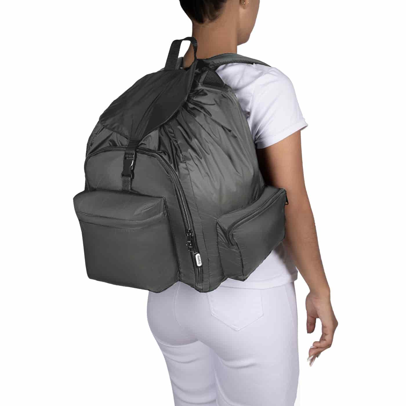 Morral Mochilero Pequeno Citybags Gris - miniatura 6