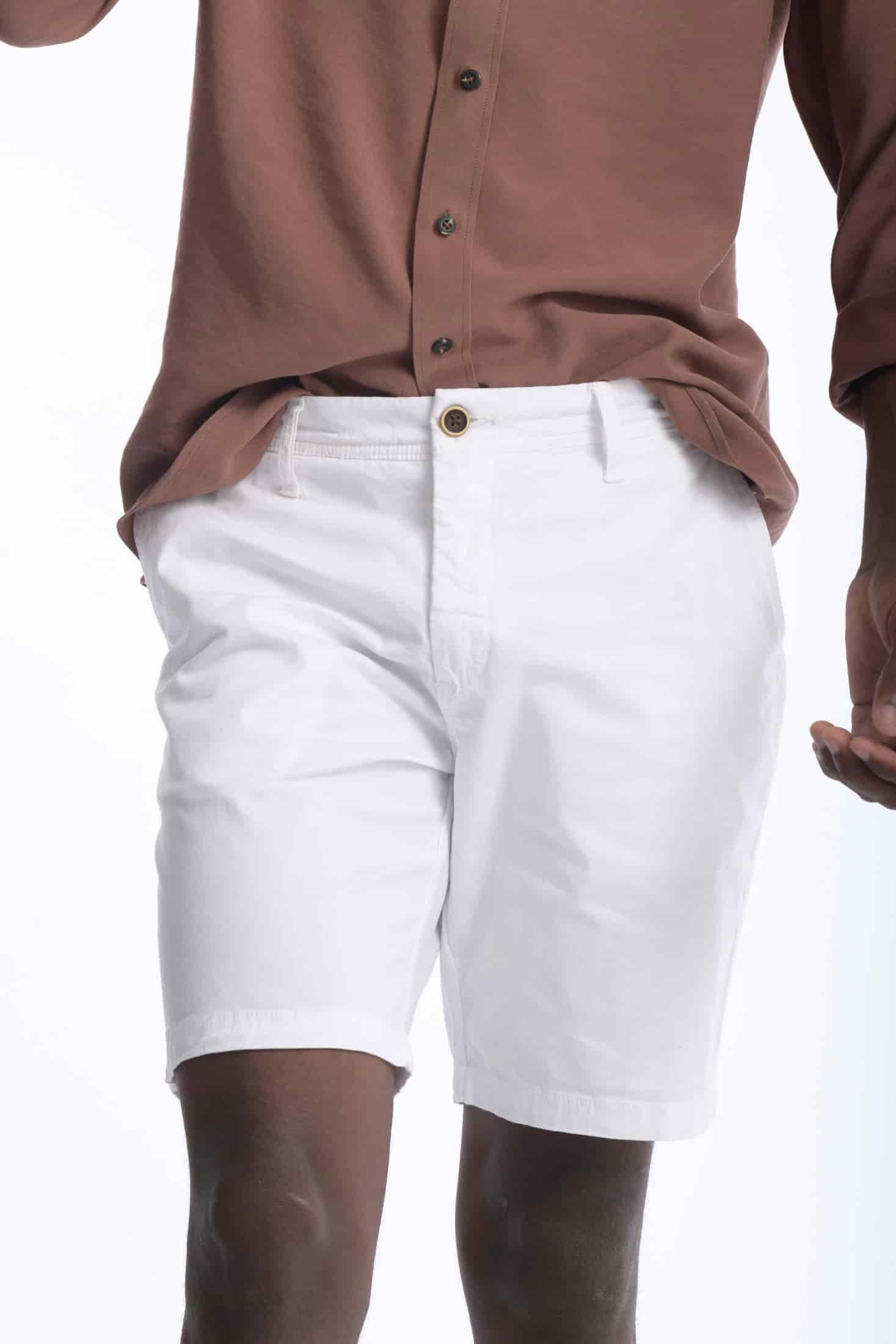 Bermuda Chino Dril Blanco - miniatura 3