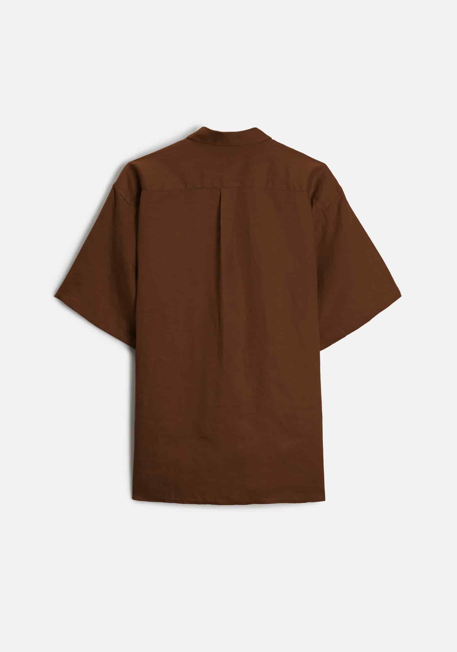 Camisa Lino Harlem Tabaco - miniatura 4