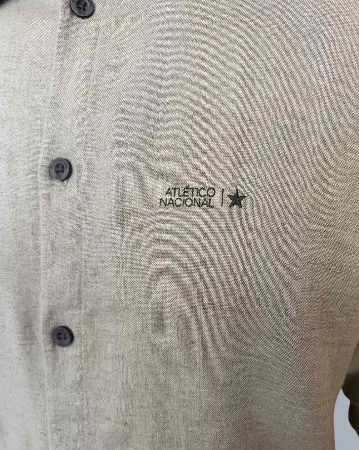 CAMISA LINO MANGA LARGA VERDE HOMBRE - miniatura 2