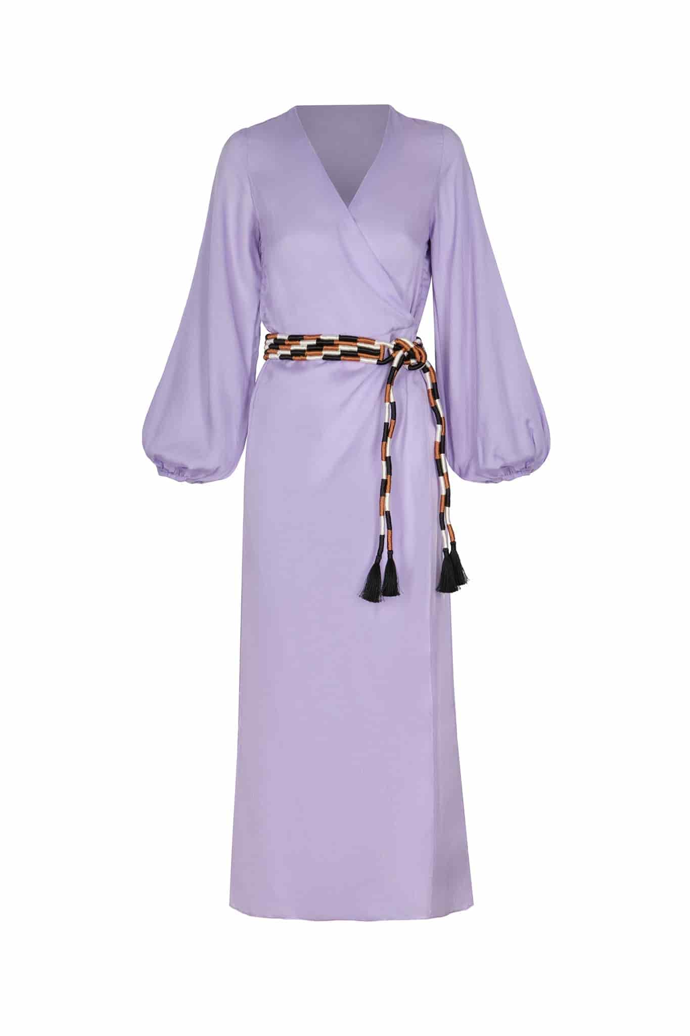 Tertulia Martellato Silk Maxi Dress / Lila - miniatura 4