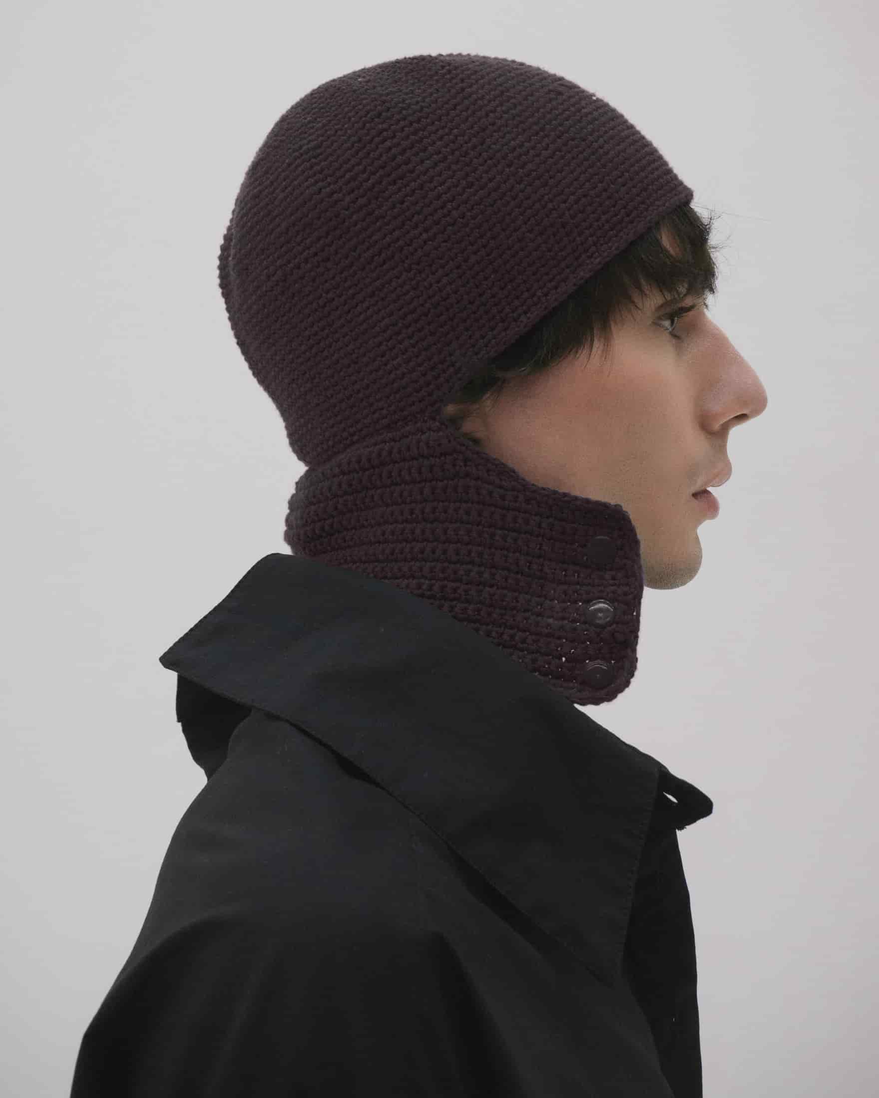 Sombrero Balaclava crochet - miniatura 6