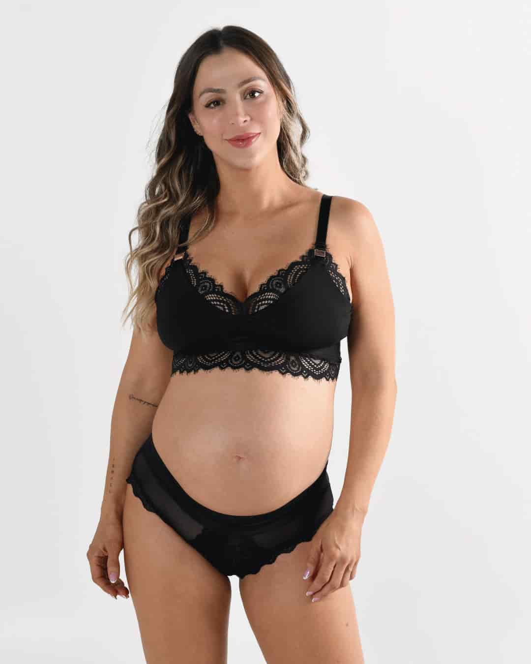 Bralette lactancia - ZOE Negro - miniatura 2
