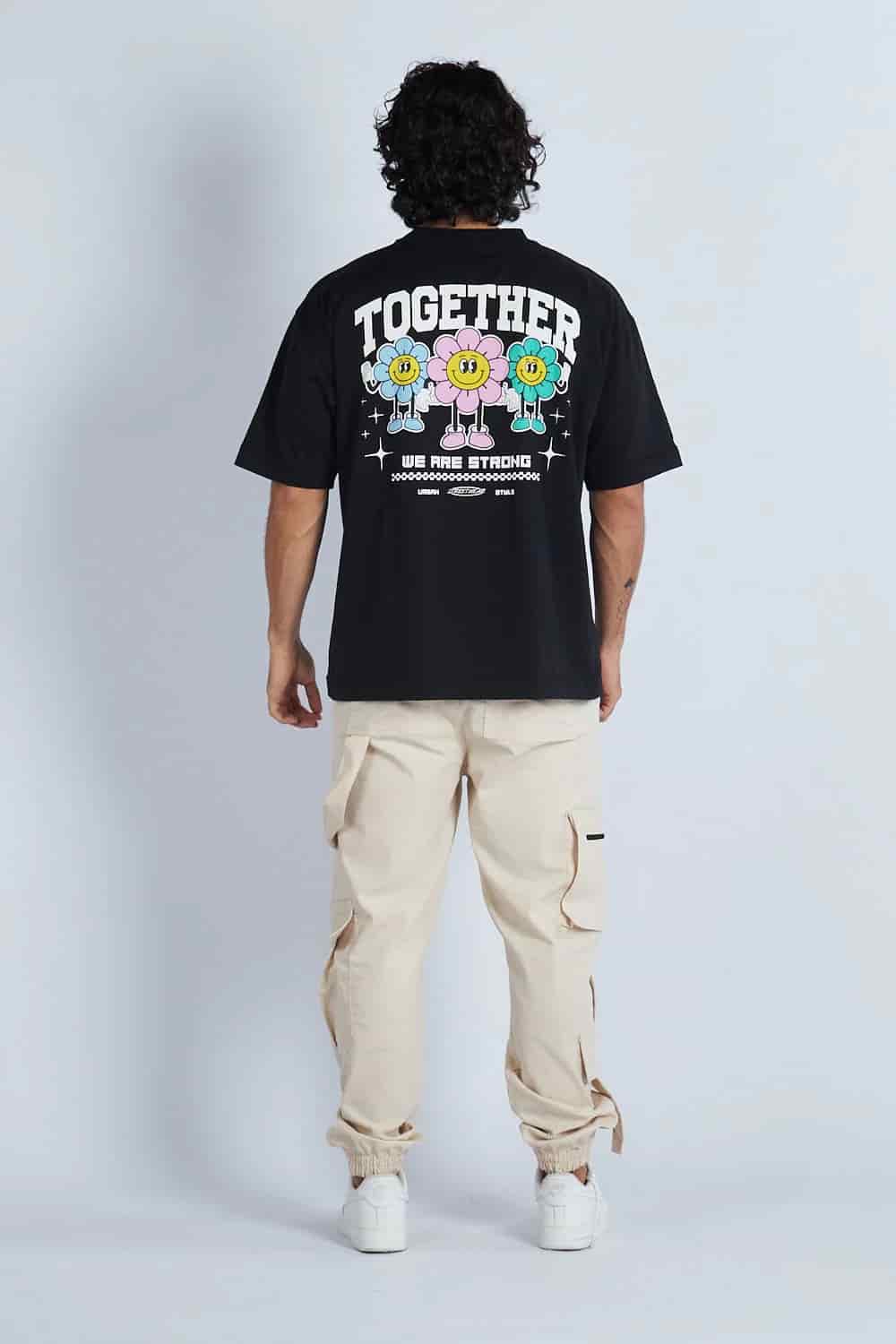 Camiseta oversize estampada Negro | DROP 03 | - miniatura 3