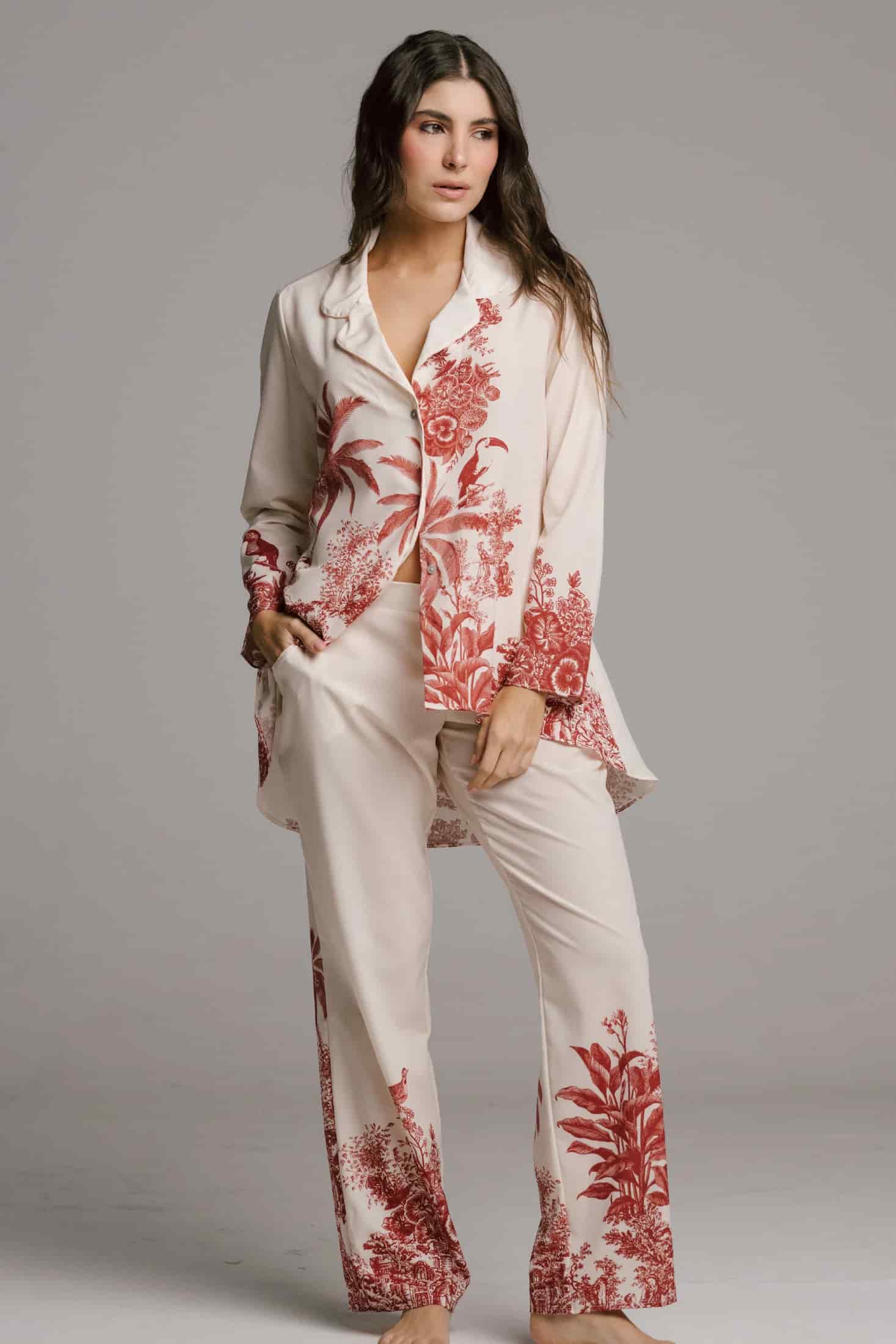 PIJAMA PANTALON ELLIPSE ECOS ESTAMPADO - miniatura 3