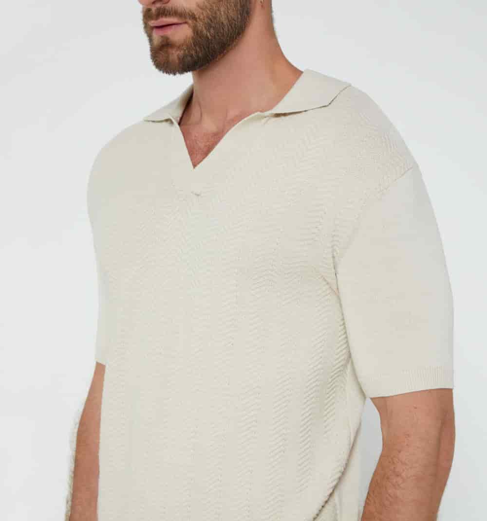 Polo para hombre tejida - miniatura 3
