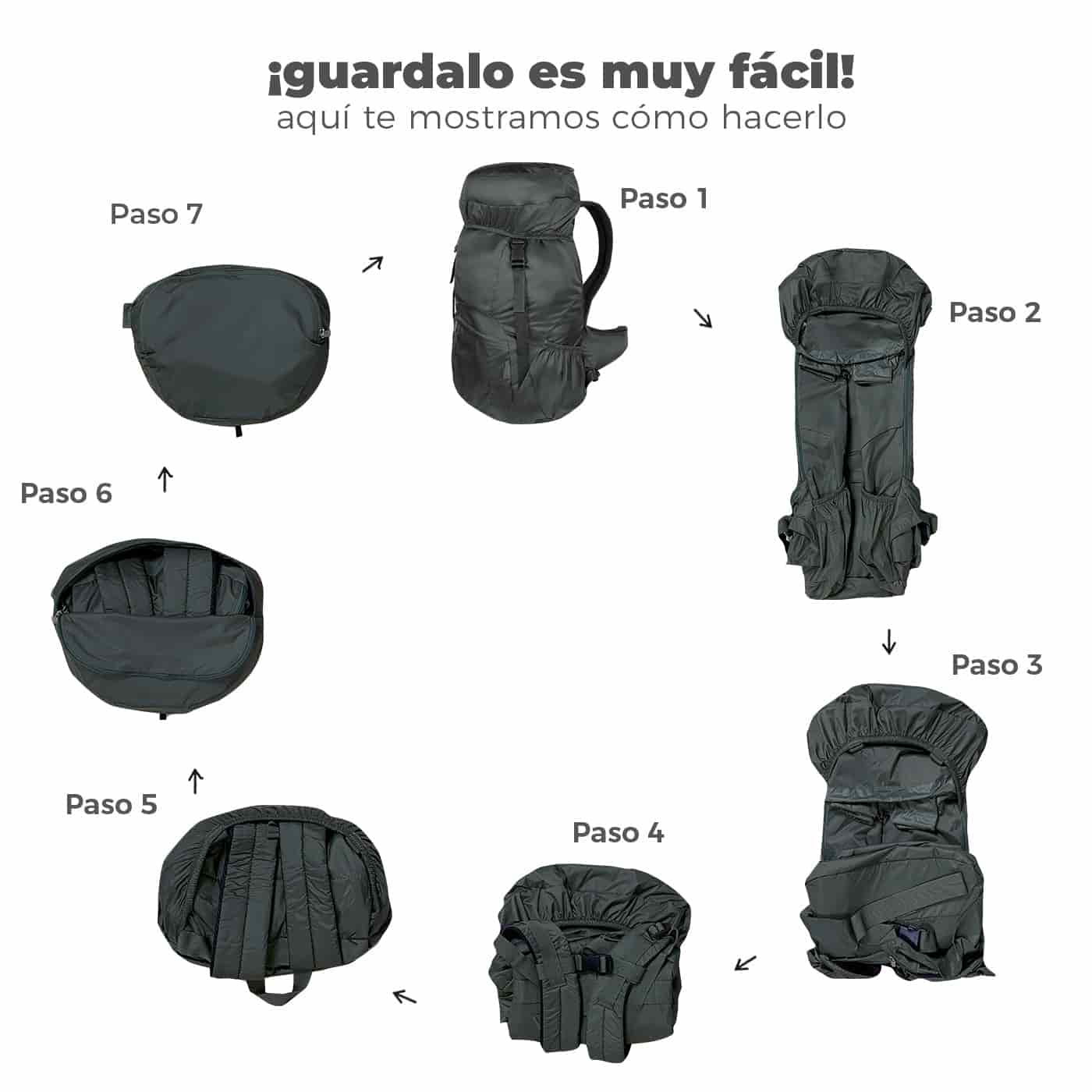 Morral Viajero XL Plegable Ultra Estampado Tropic - miniatura 9