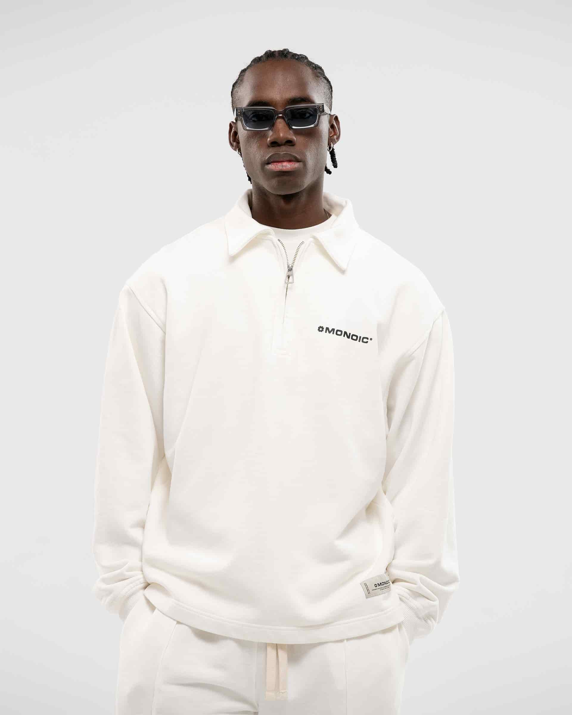 Quarter Zip V2 - Off White - miniatura 4