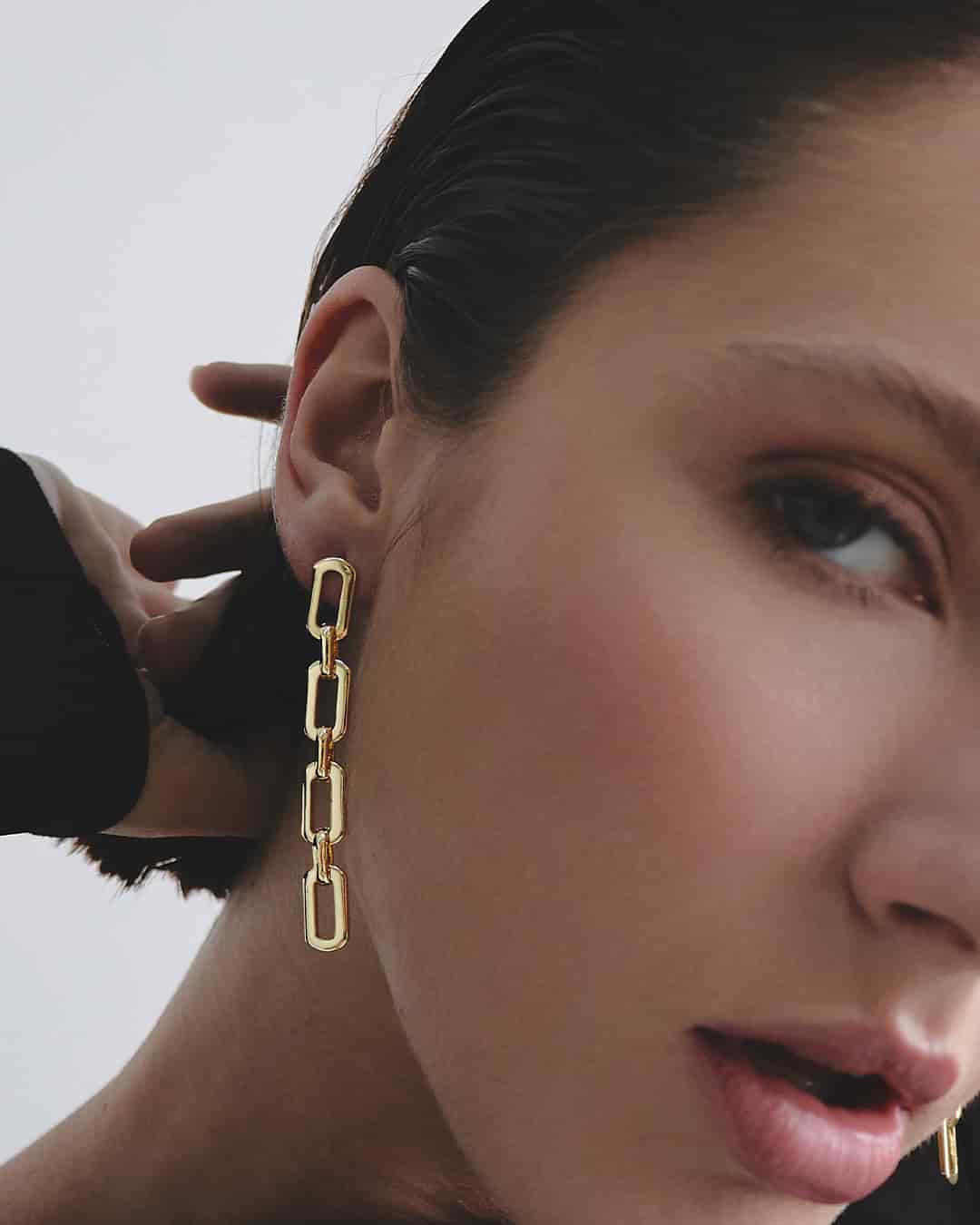 Aretes Eslabones Oro - miniatura 7