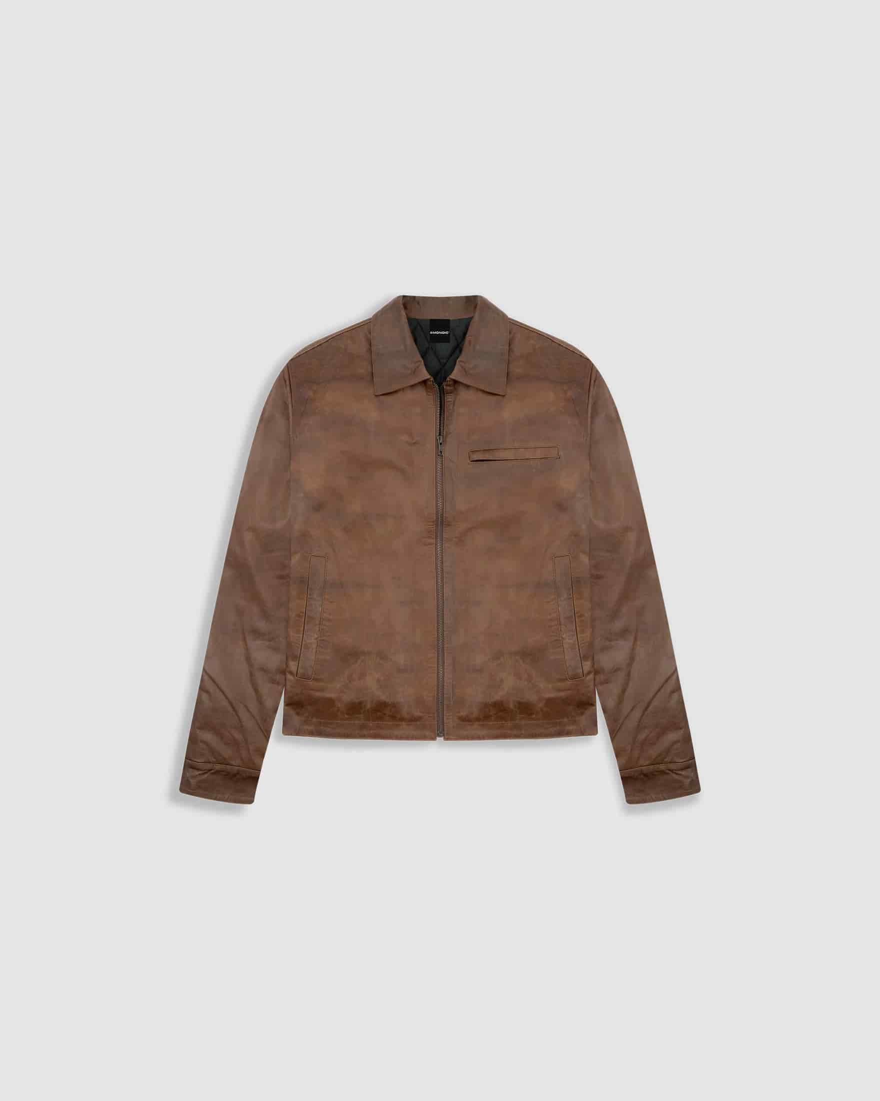 Chaqueta Monogram Leather - Miel - miniatura 1
