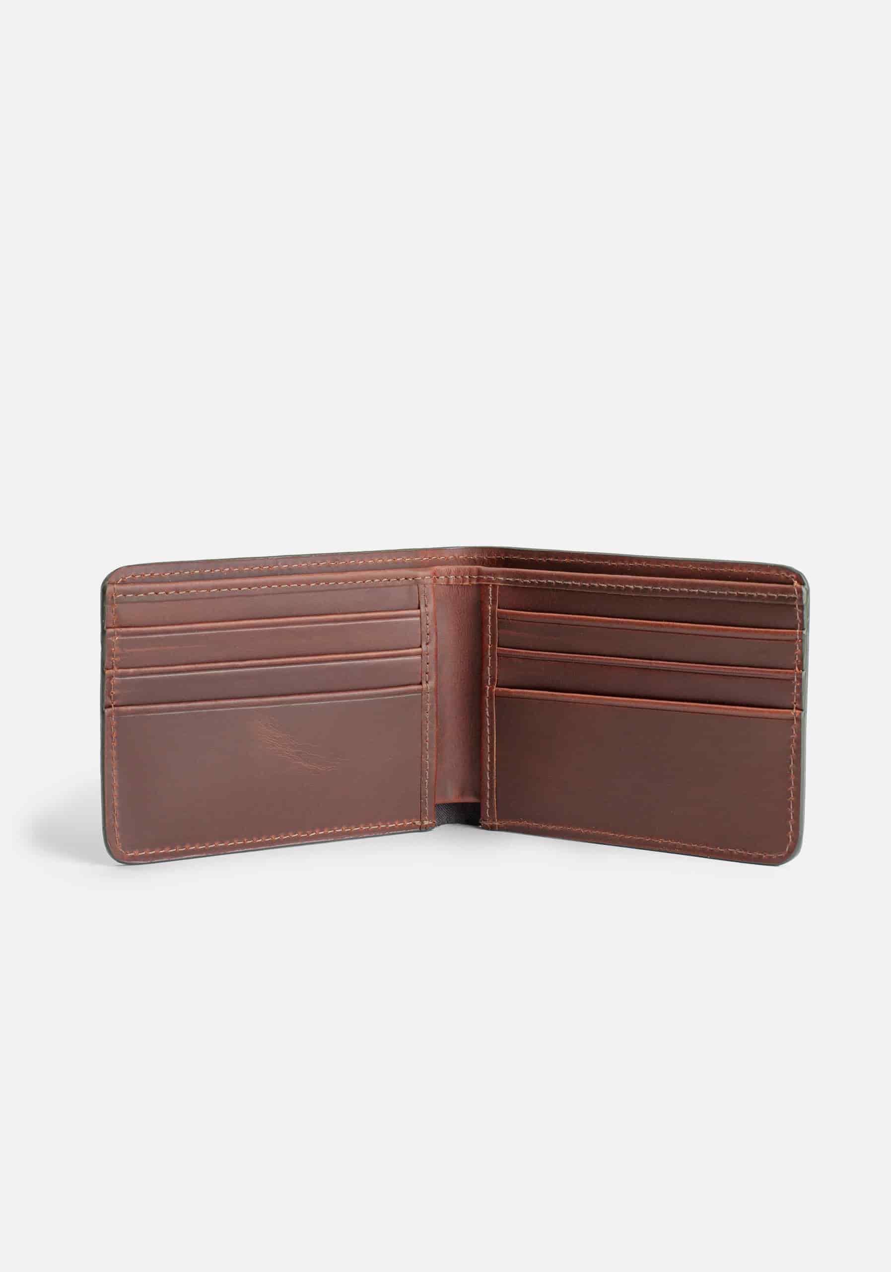 Billetera Fargo Verde Olive Int Cognac - miniatura 2