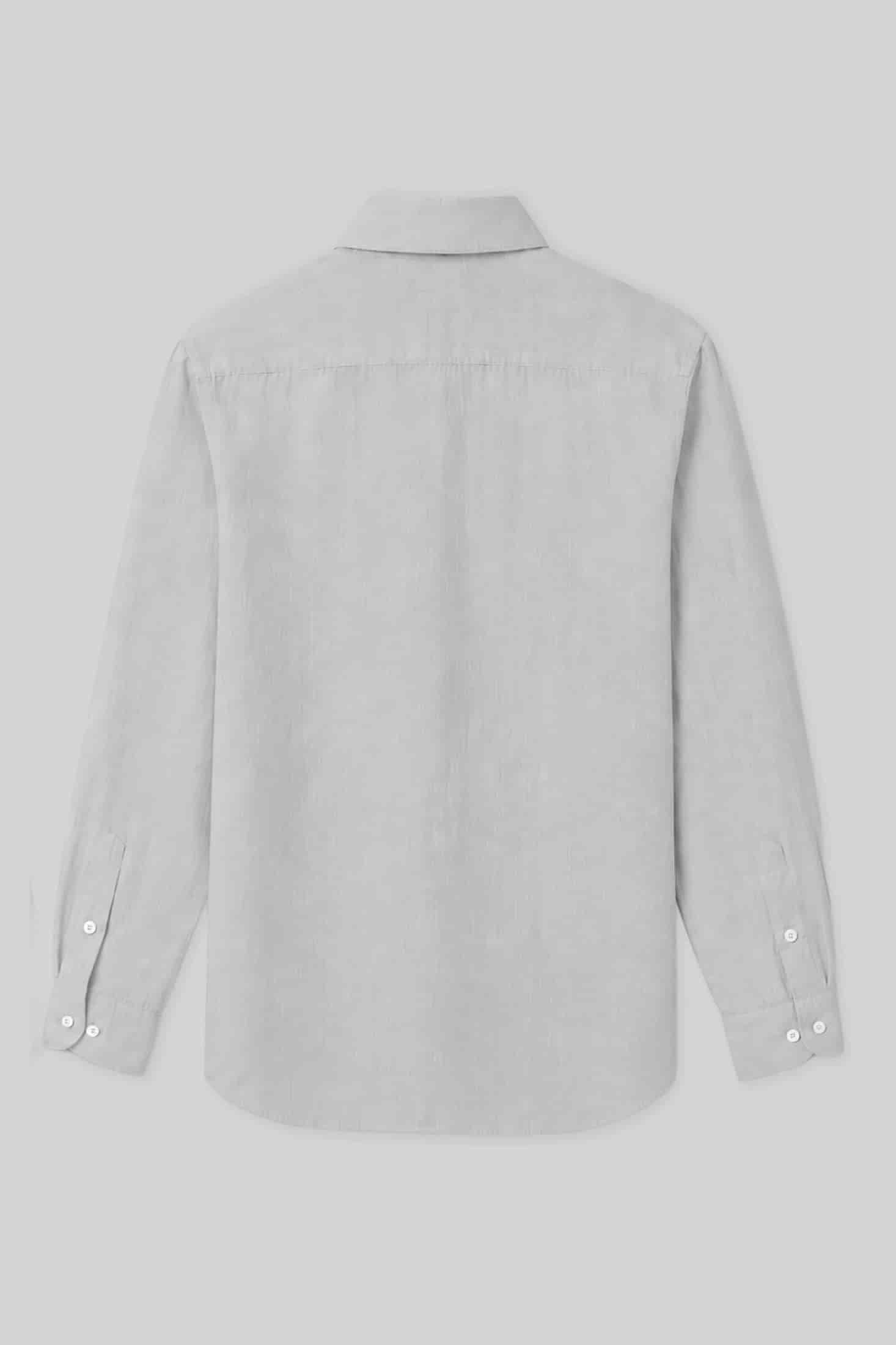 Men's linen shirt icy gray - miniatura 5