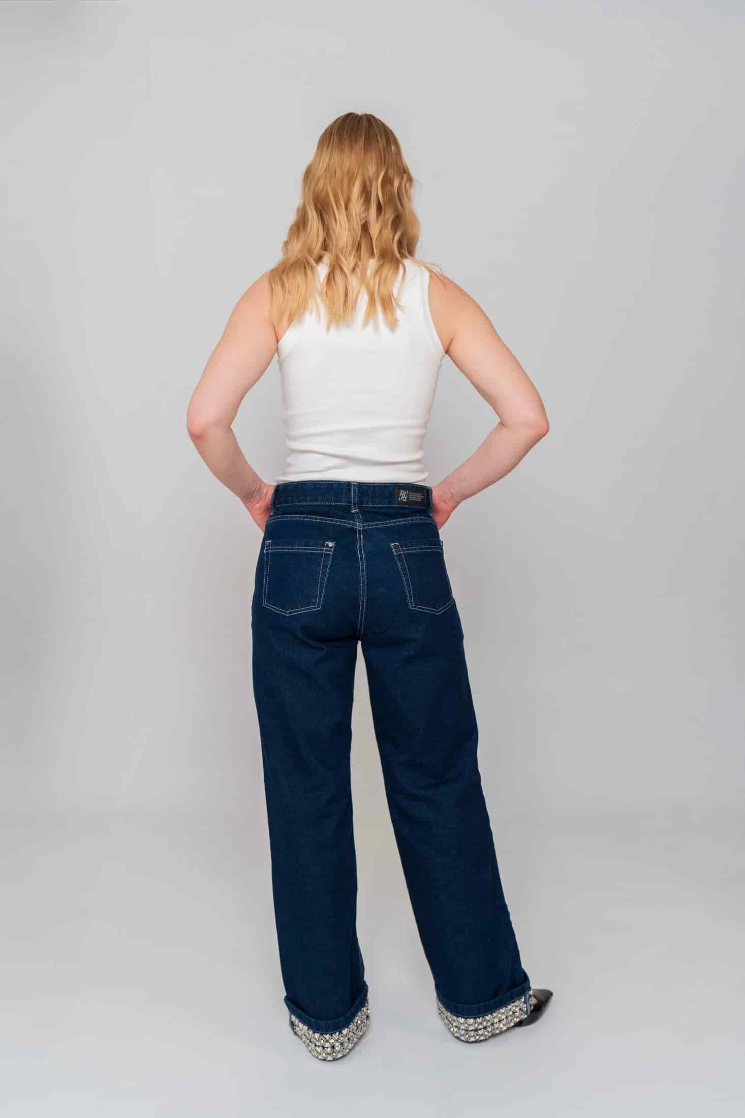 Crystal Embroidered Jeans - miniatura 5