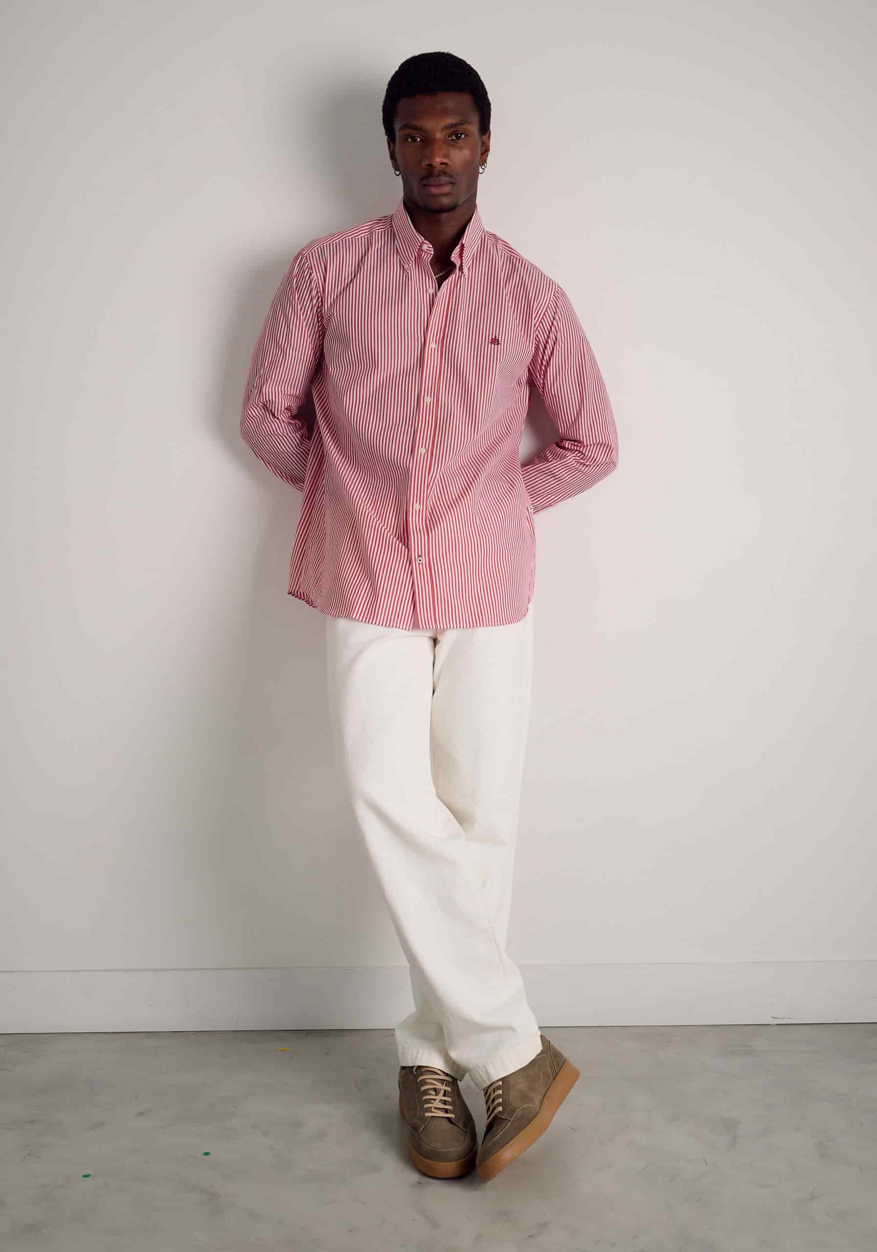Camisa H CBD Rayas Med L-Vin Cereza - miniatura 3