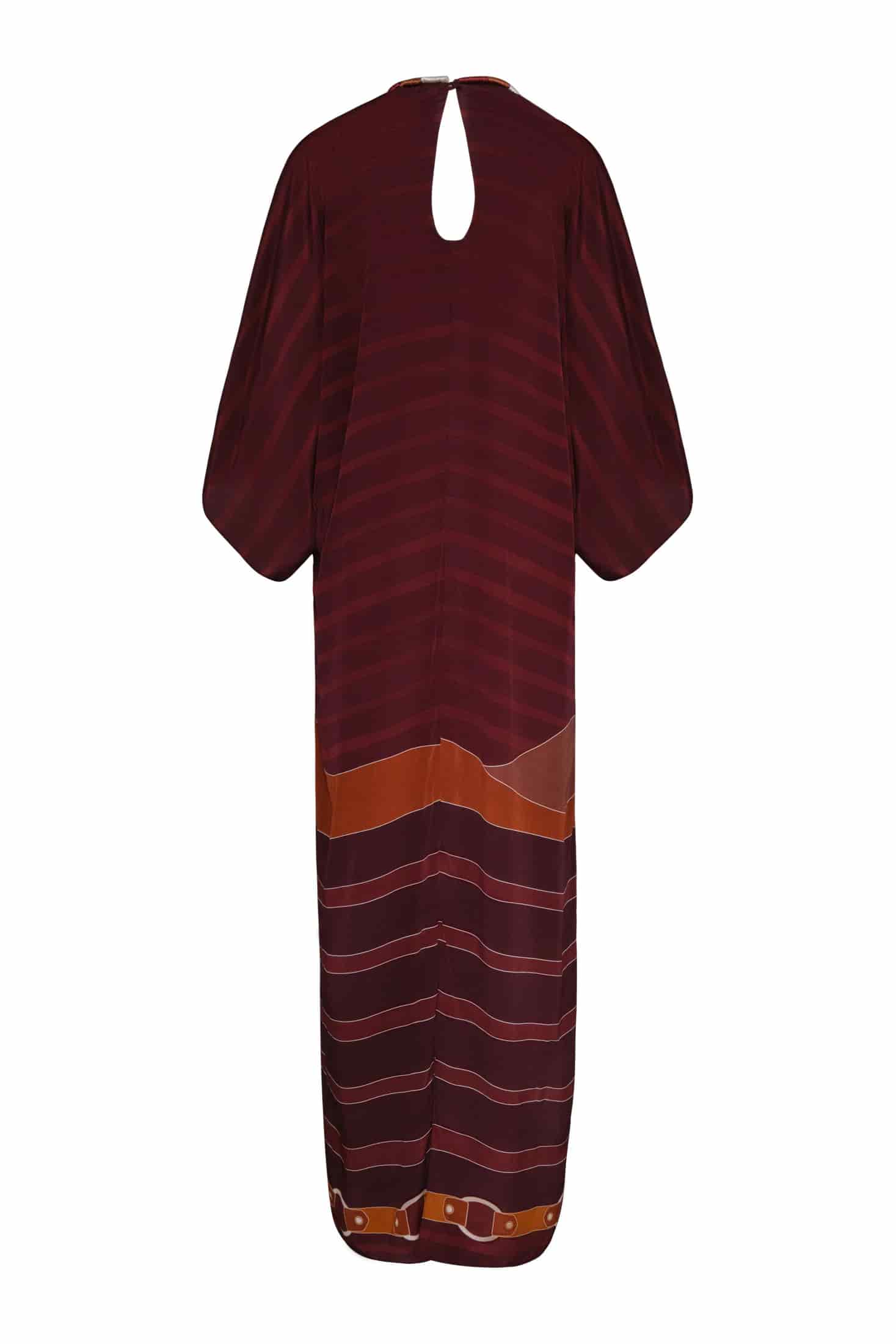 Andina Crepe Chine Tunic / Purple Horses - miniatura 3