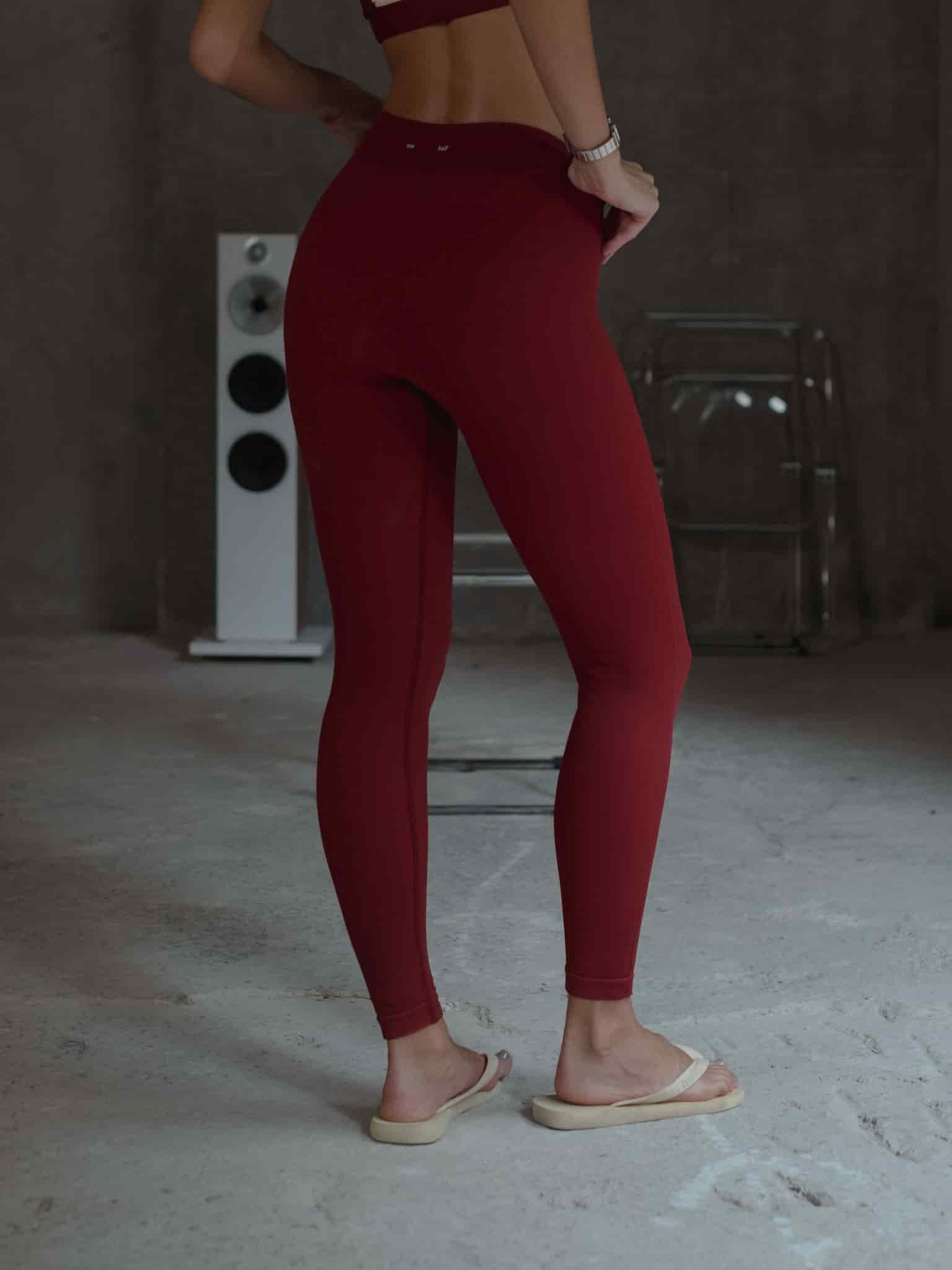 WIRED LINES SEAMLESS LEGGINGS - RED UNDERTONE - miniatura 7