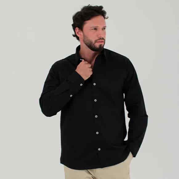 CAMISA ML 100% ALGODON HOMBRE - miniatura 7