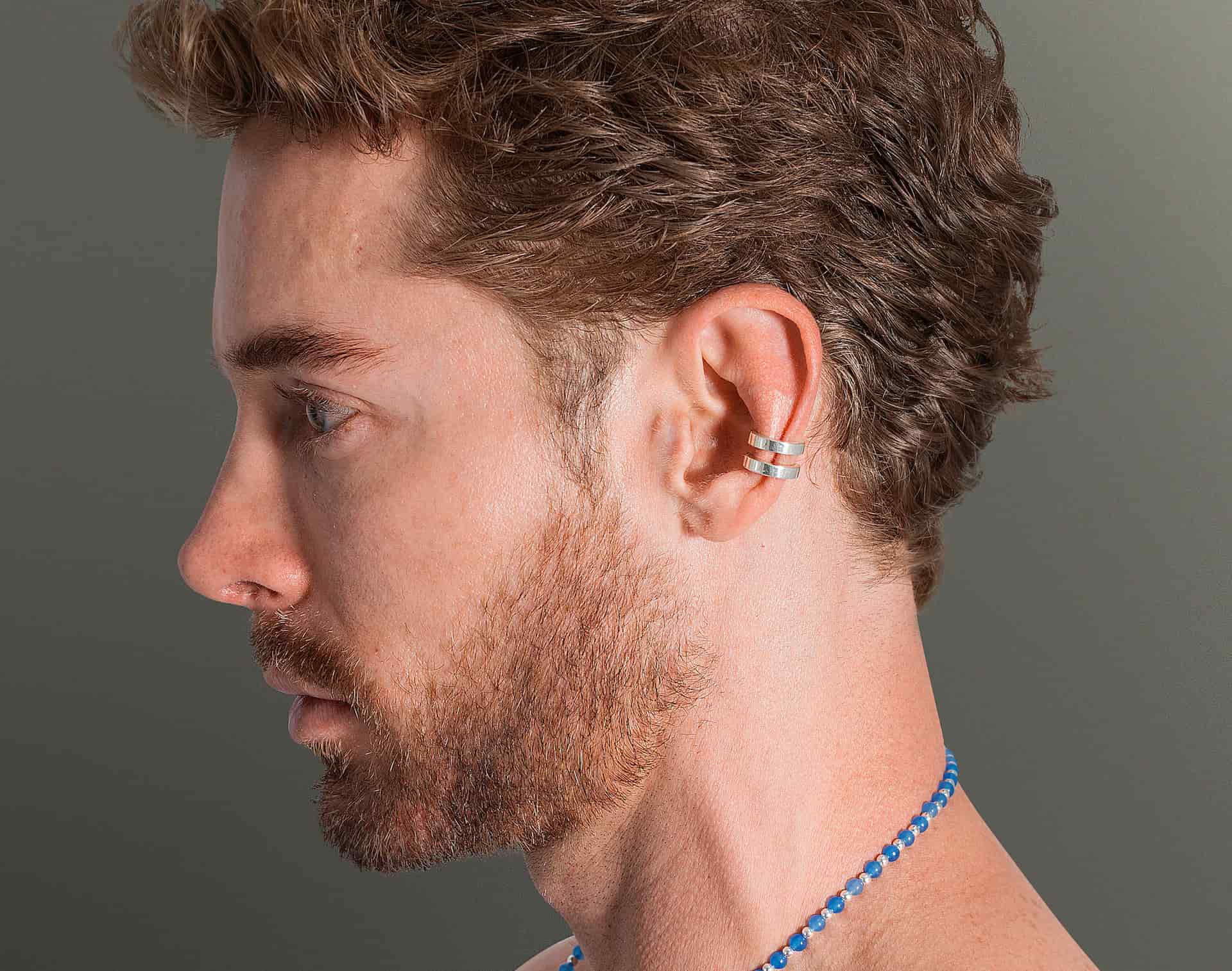 DOUBLE | EARCUFF EN PLATA 950 - miniatura 1