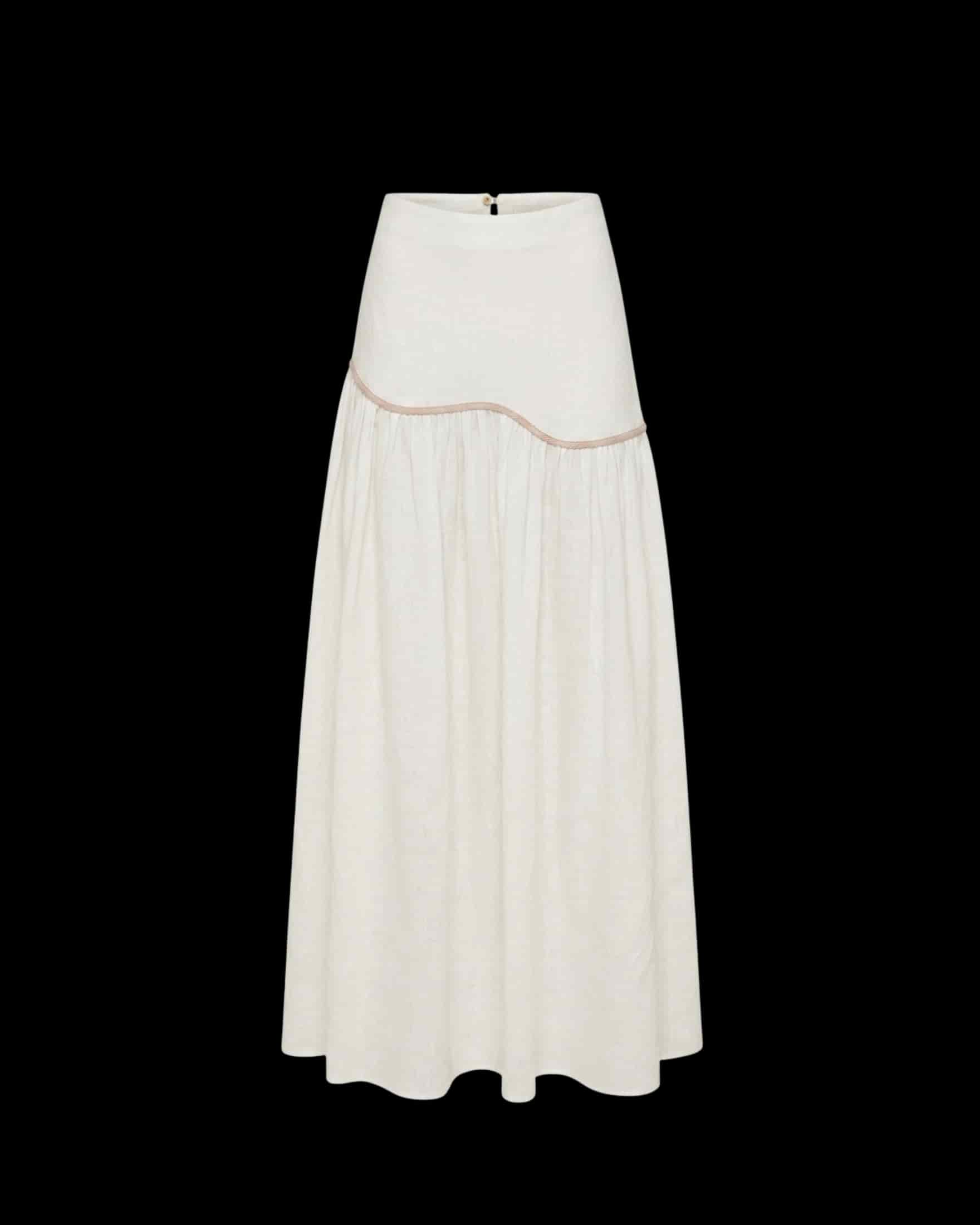 LEIA SKIRT IVORY - miniatura 1